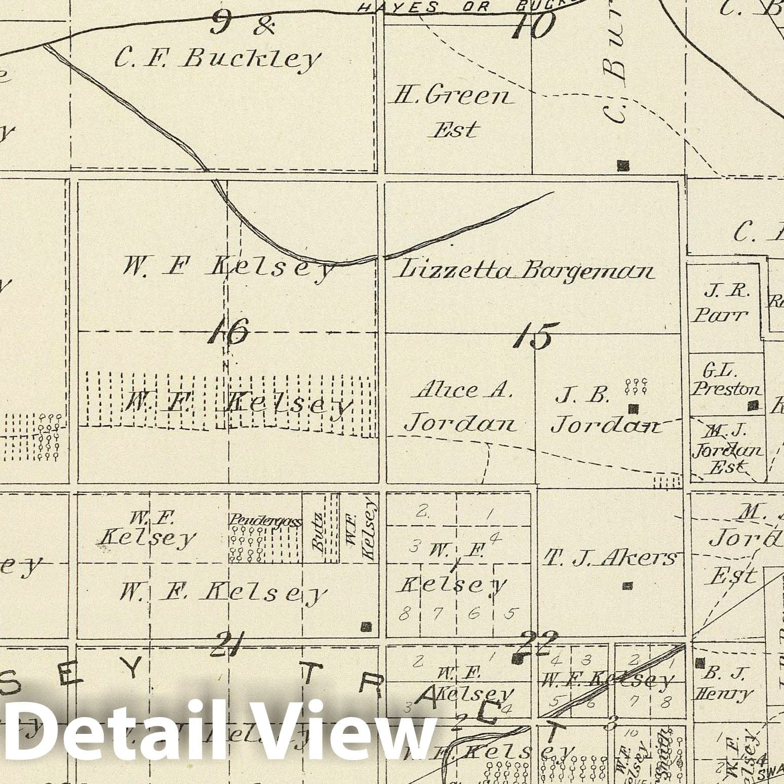 T.18S R.24E, Tulare County, California - Survey Map, 1892