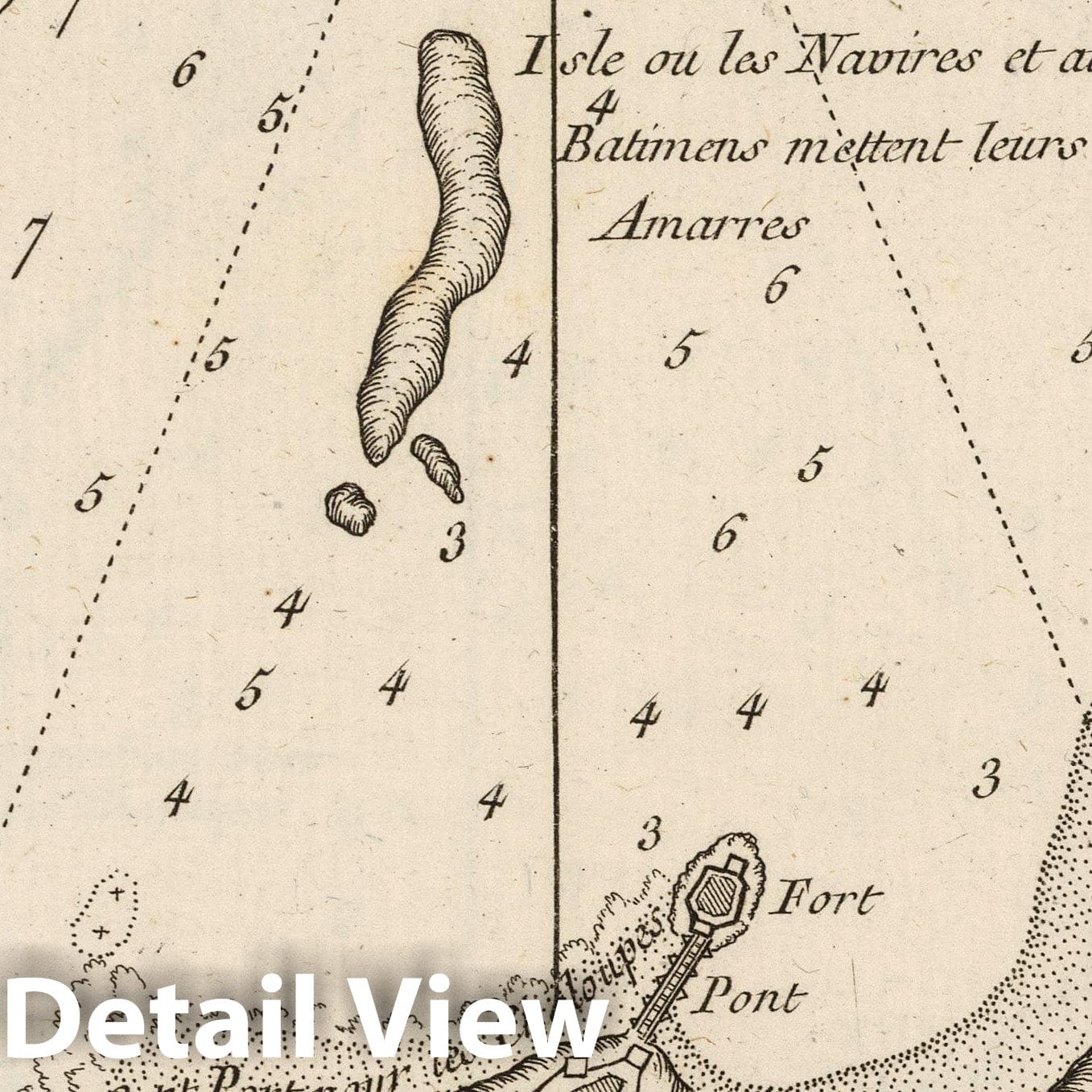 Sidon, Lebanon - Nautical Chart, 1764 - Historical Map Print