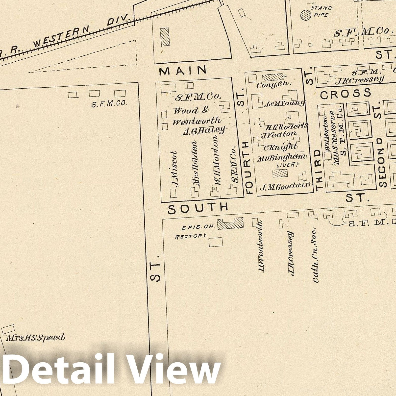 Rollinsford, Strafford County, New Hampshire - Railroad Map, 1892