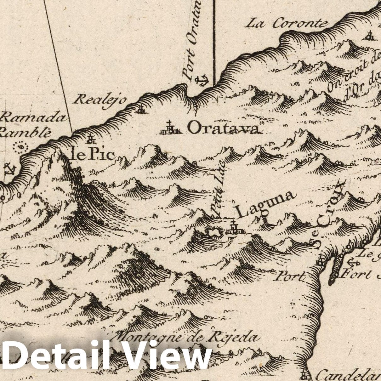 Tenerife, Canary Islands - Nautical Chart, 1764