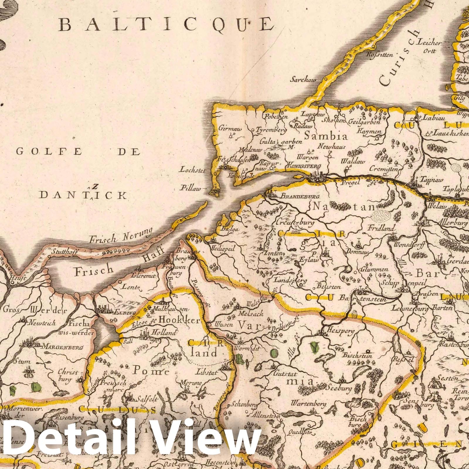Duchy of Prussia, 1703 - Historical Map Print