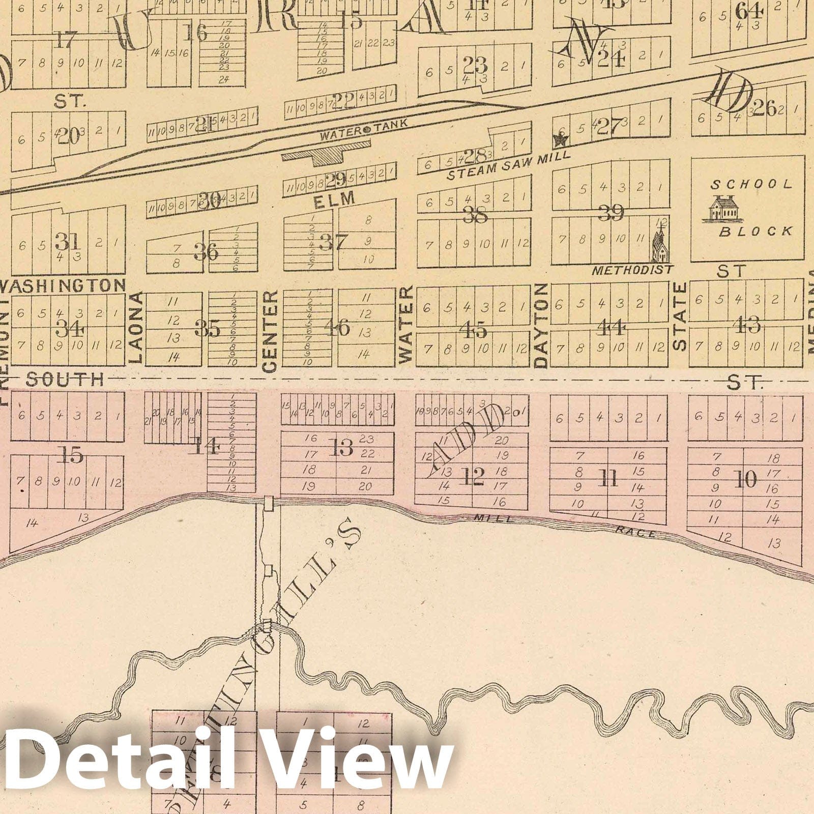Durand Township, Winnebago County, Illinois 1886 Historical Map Print