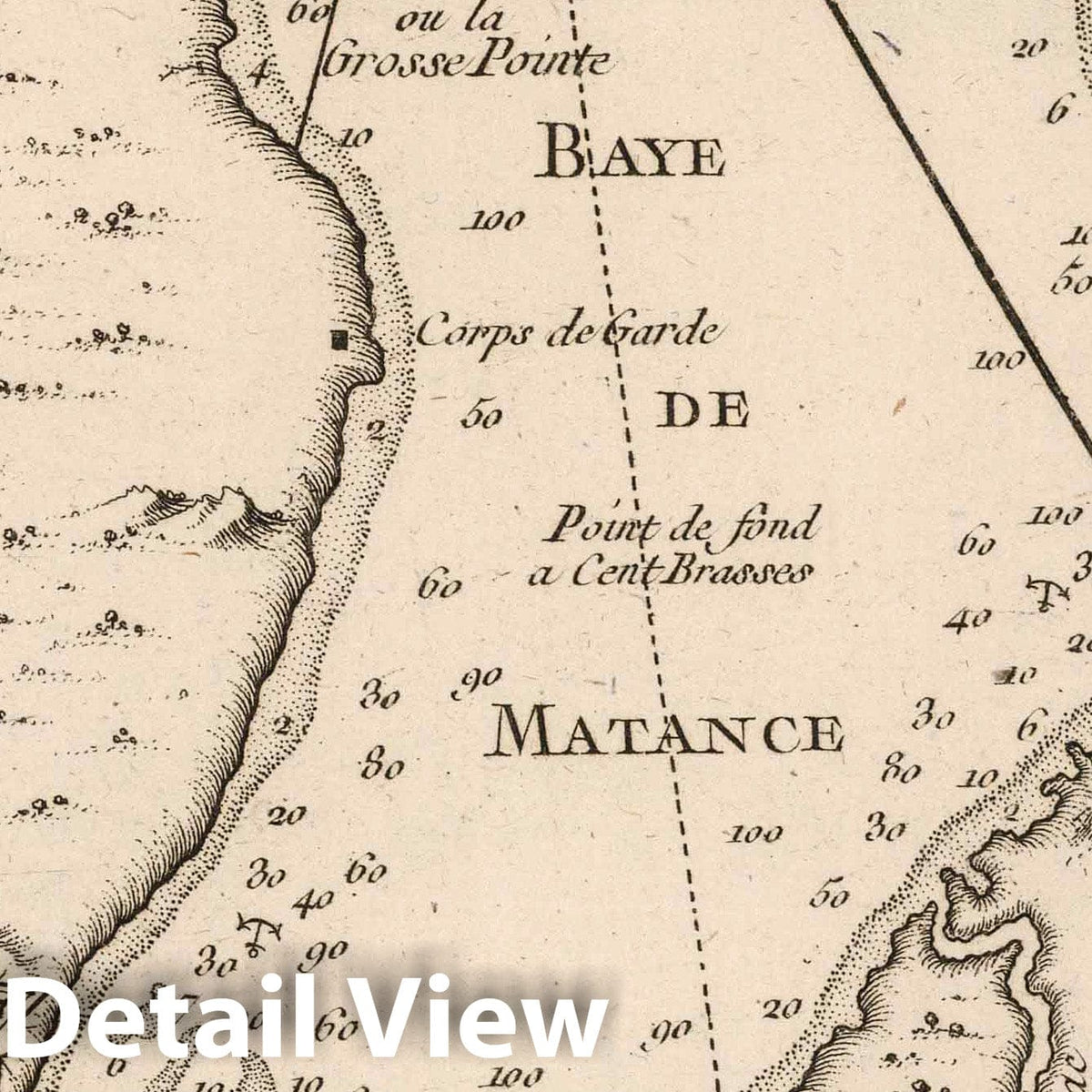 Matanza Bay, Cuba - Nautical Chart, 1764 - Historical Map Print