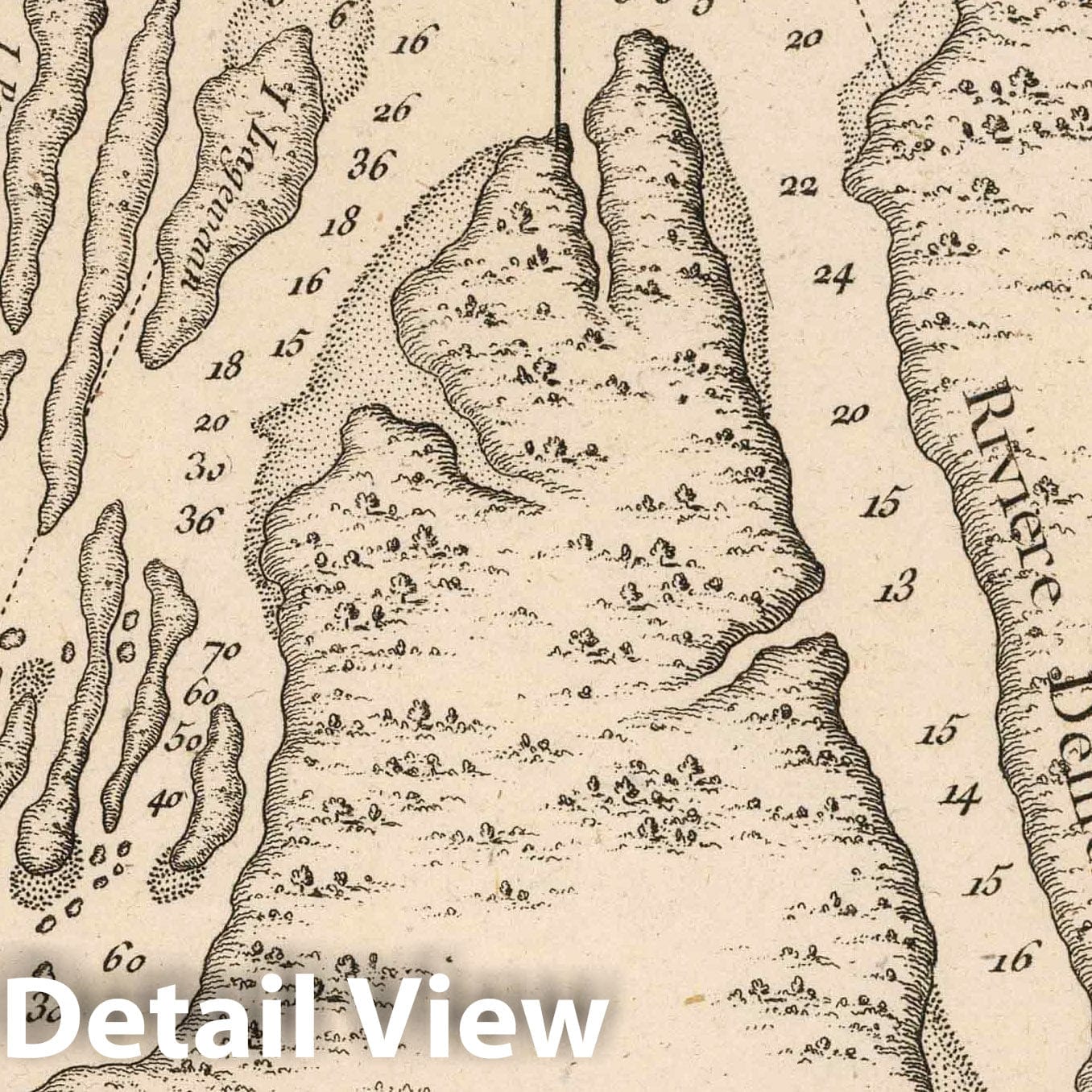 Demerara and Essequebo Rivers - Nautical Chart, 1764 - Historical Map Print
