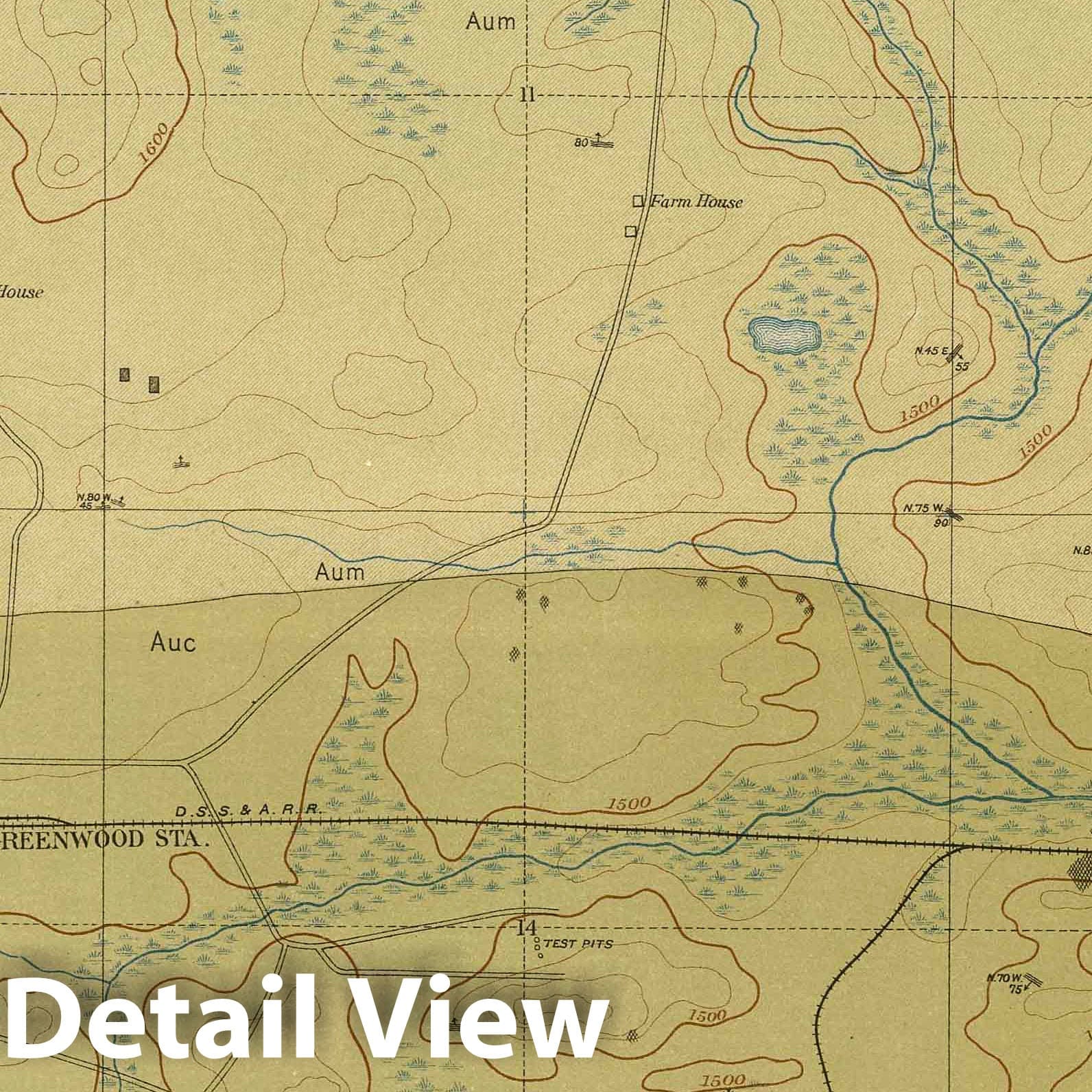 Marquette Iron-Bearing District, Michigan - Detailed Geology Sheet XXII, 1896