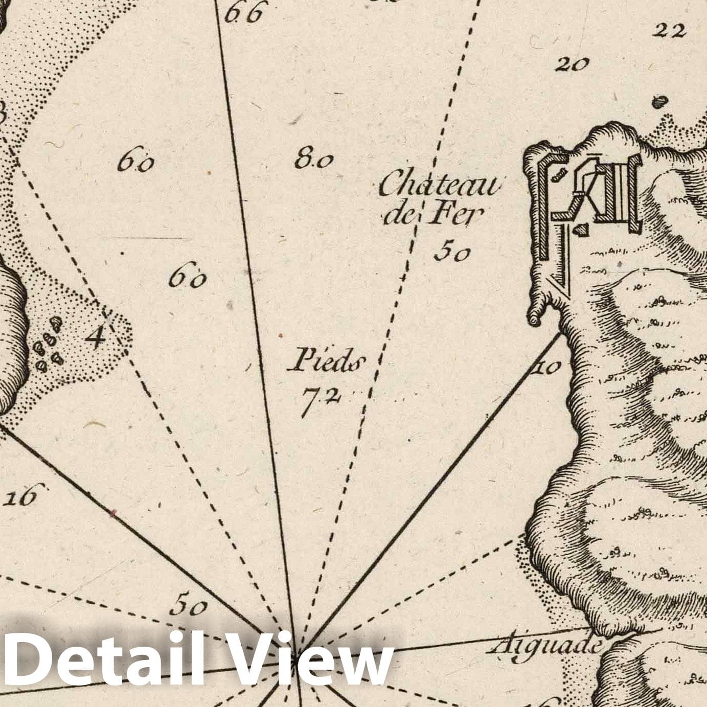 Bay of Portobelo - Nautical Chart, 1764 - Historical Map Print