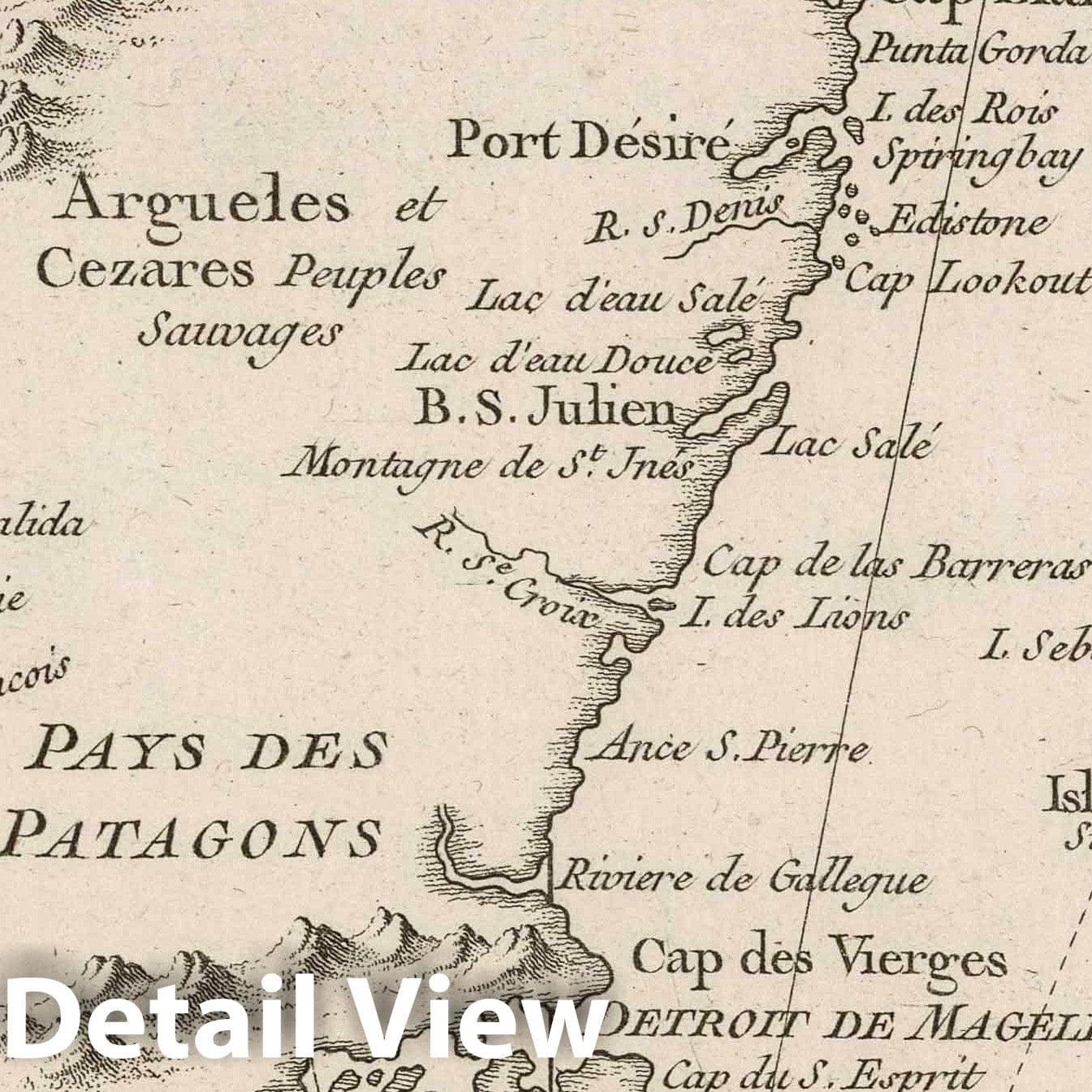 Southern South America, Argentina and Chile - Nautical Chart, 1764
