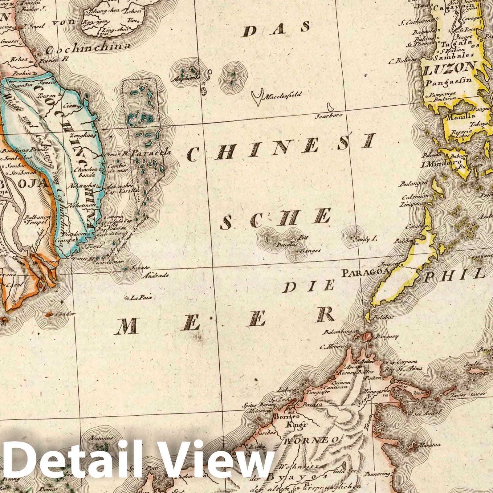 East Indies: Philippines, Indonesia, and Thailand, 1819 - Historical Map Print