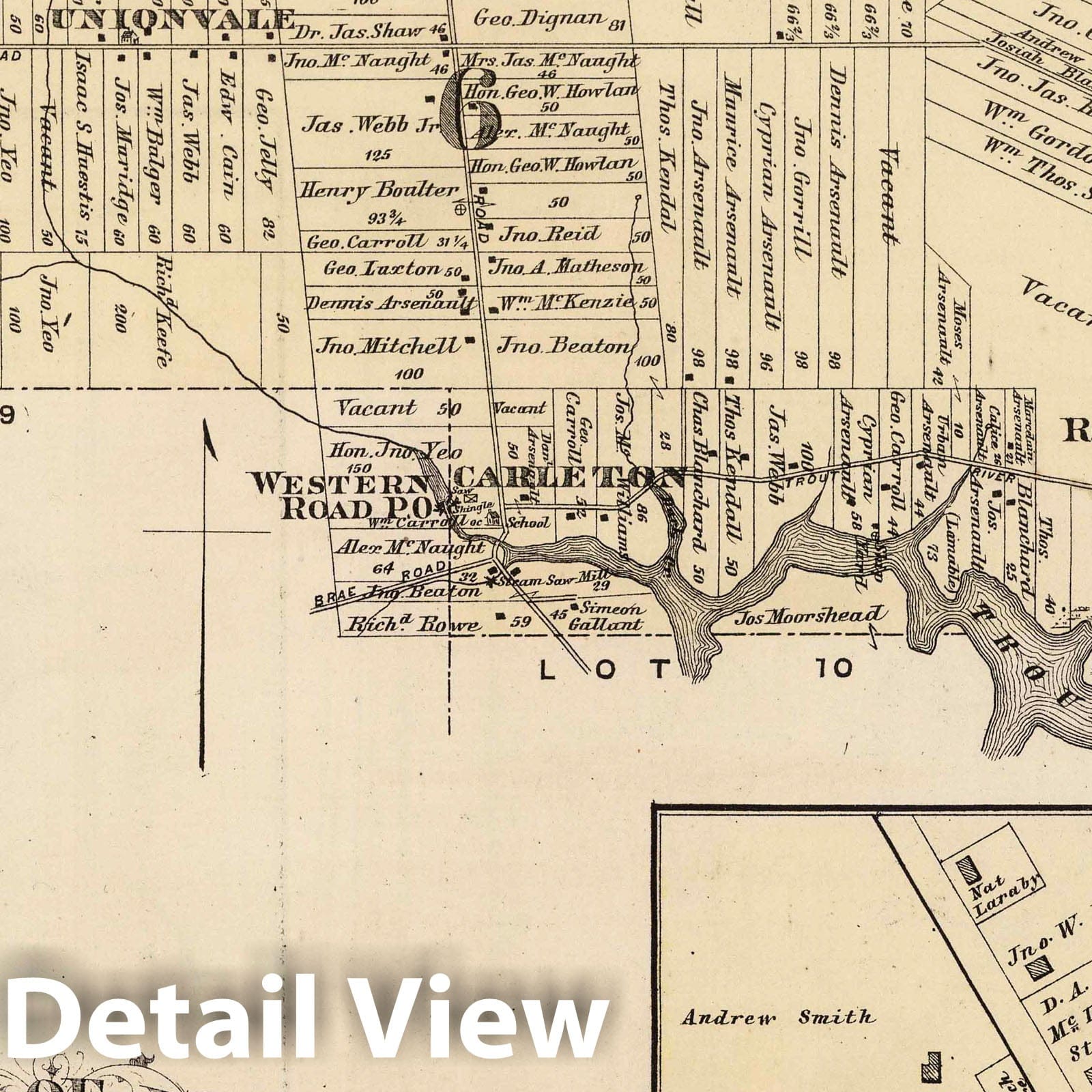 Lot Six, Prince County, Prince Edward Island - Property Map, 1880