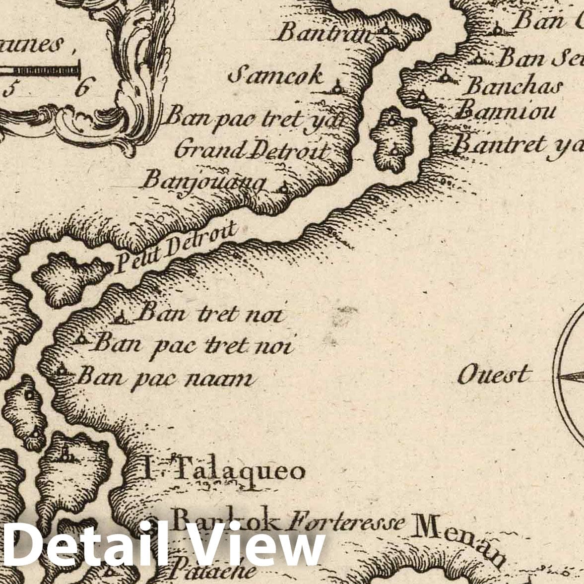 Chao Phraya River, Thailand - Nautical Chart, 1764 - Historical Map Print