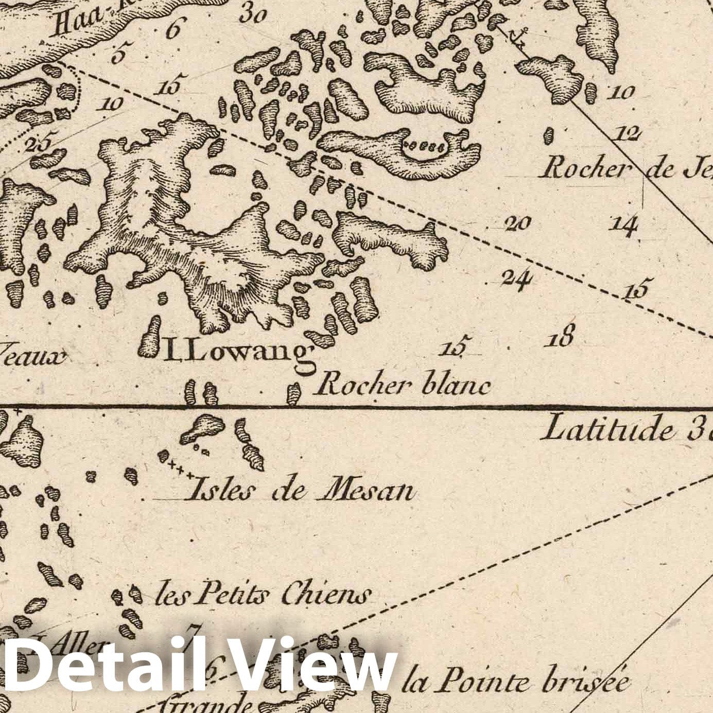 Chusan Island and Coast, China - 1764 Nautical Chart - Historical Map Print