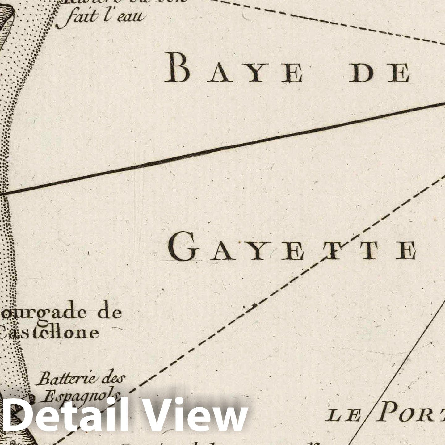 Gaeta Bay, Italy - Nautical Chart, 1764 - Historical Map Print