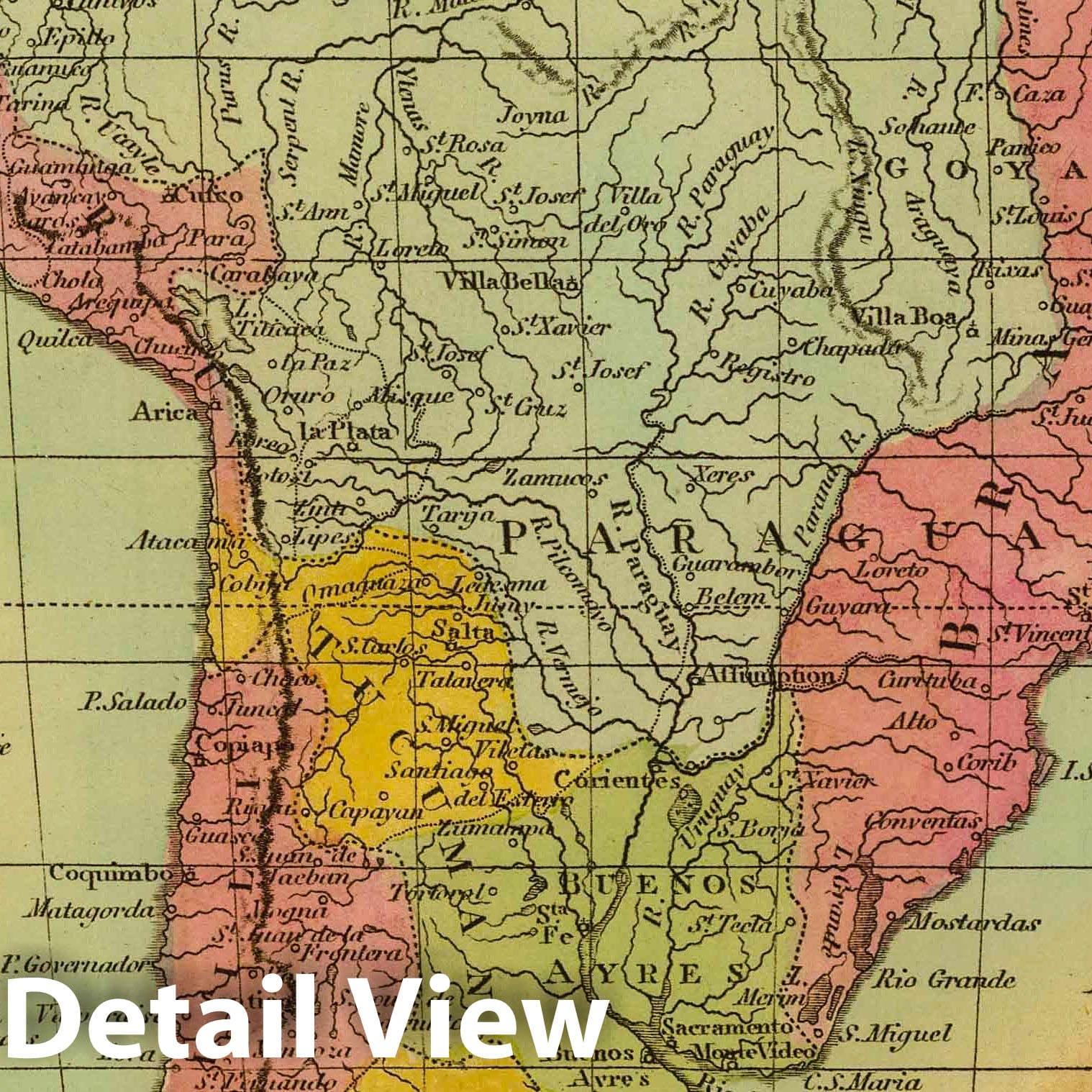 South America, 1812 - Historical Map Print