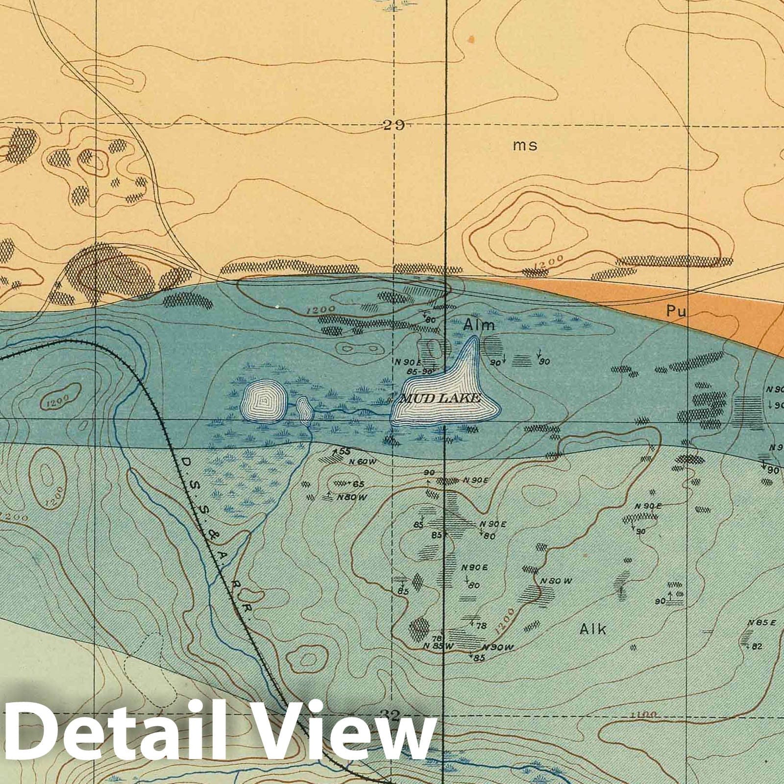 Marquette Iron-Bearing District, Michigan - Geology Sheet XXXVI, 1896