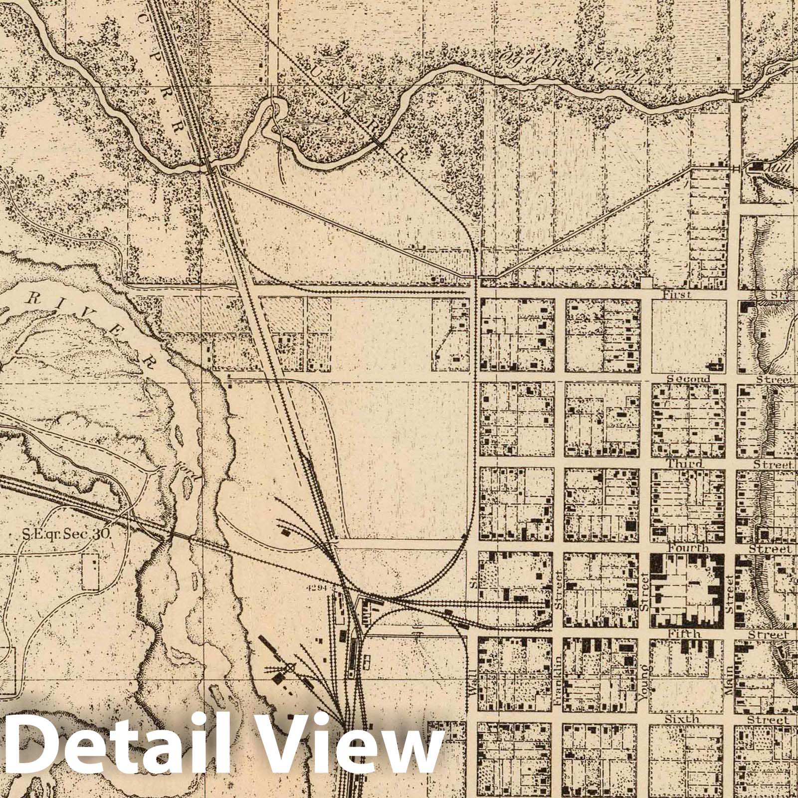 Wheeler Survey: Ogden, Utah - Geologic Map, 1877
