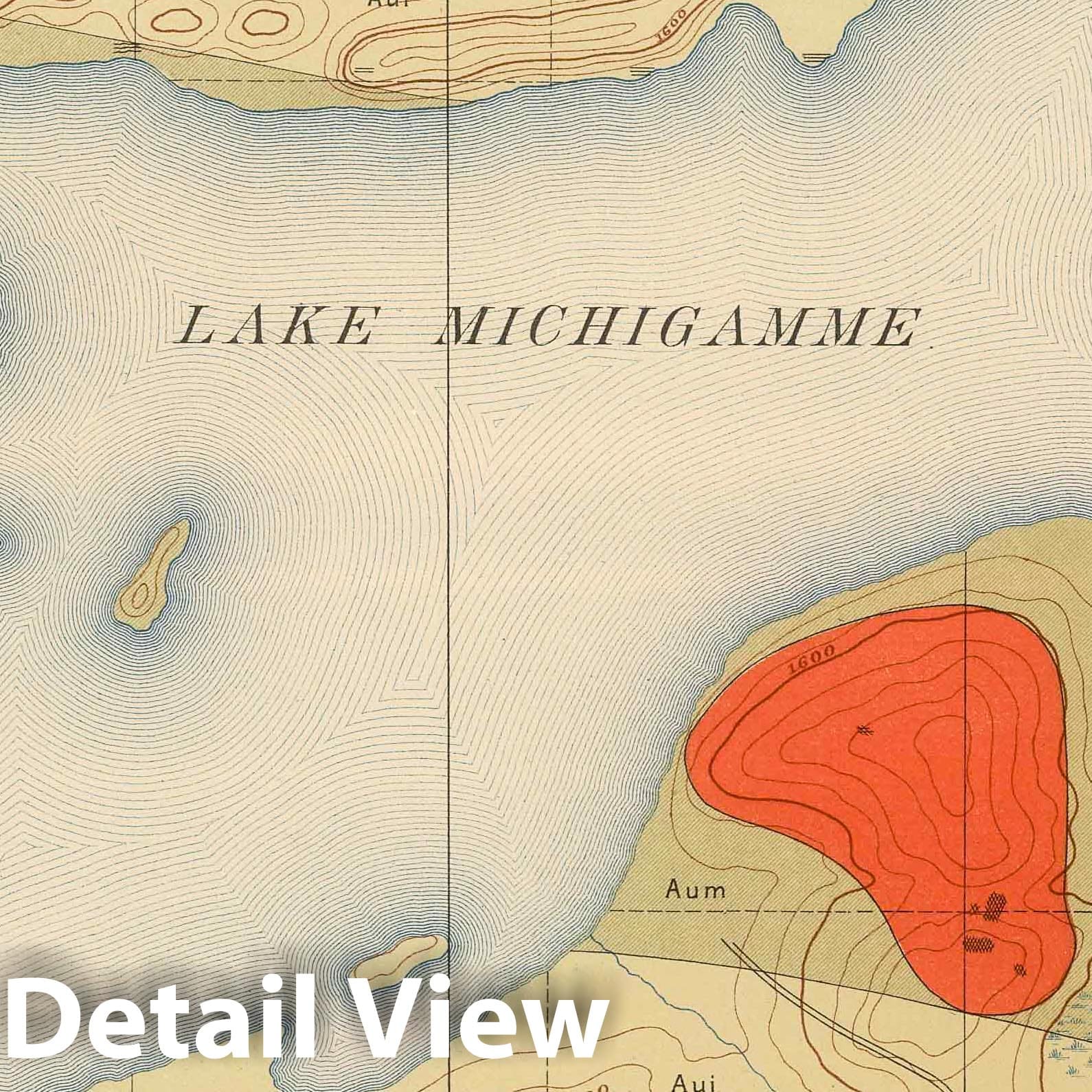 Marquette Iron-Bearing District, Michigan - Detailed Geology Sheet VIII, 1896