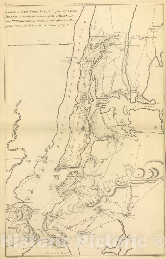 Historic Map : 1807 New York Island, Part of Long Island - Vintage Wall Art