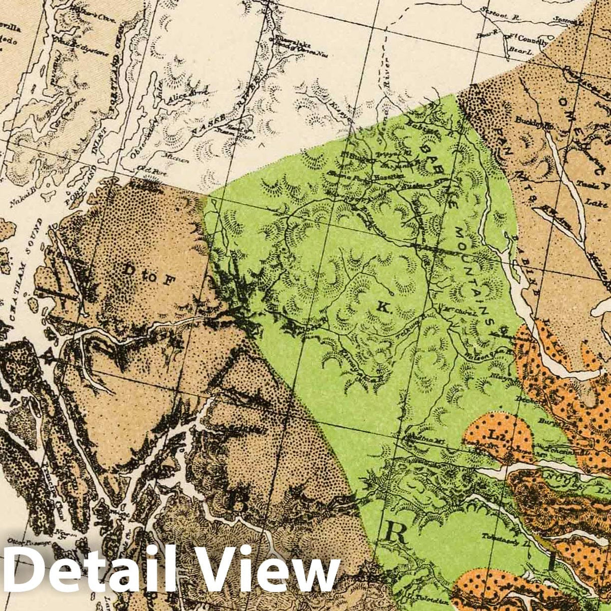 Dominion of Canada - Geological Map, 1884 - Historical Map Print