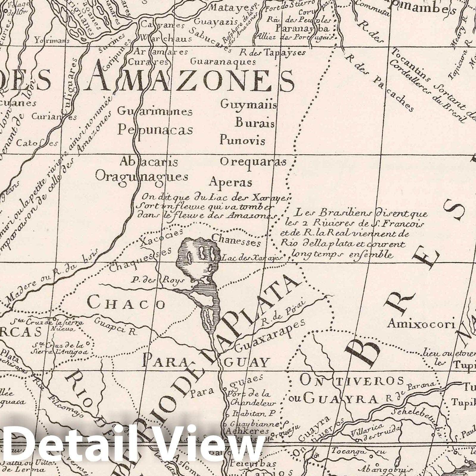 Orinoco-Essequibo Region, Venezuela and Guyana - Route Map, 1700