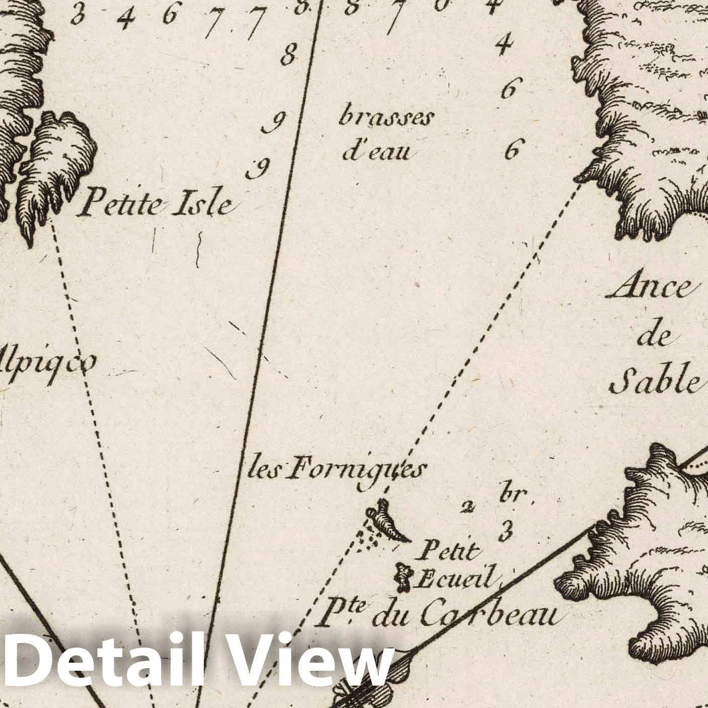 Candequie Harbor - Nautical Chart, 1764 - Historical Map Print