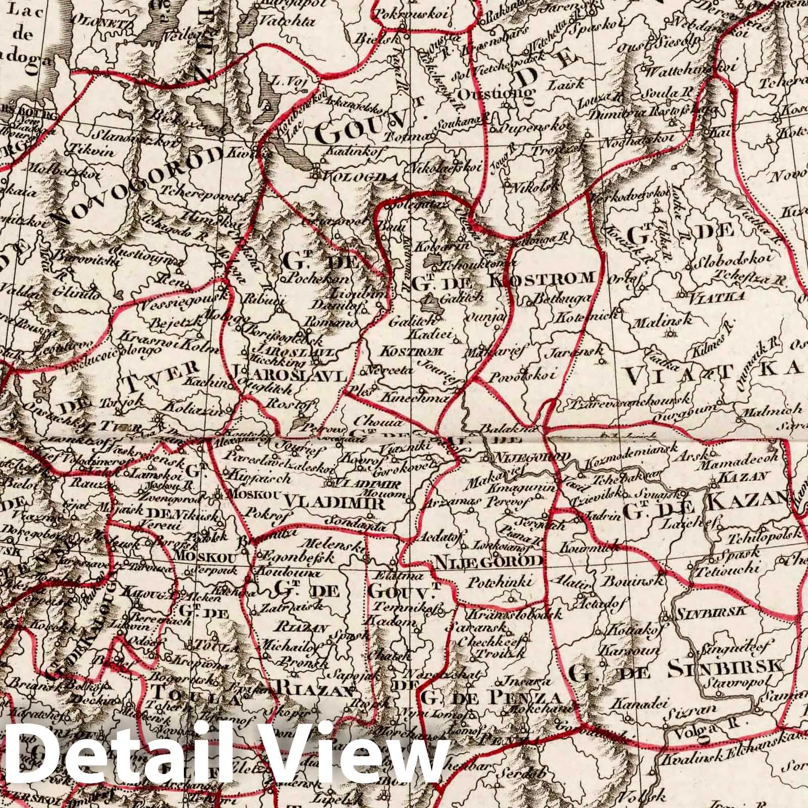 European Russia, 1810 - Historical Map Print
