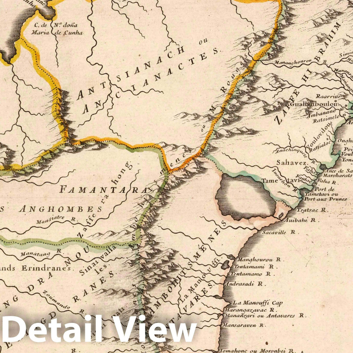 Madagascar, 1697 - Historical Map Print