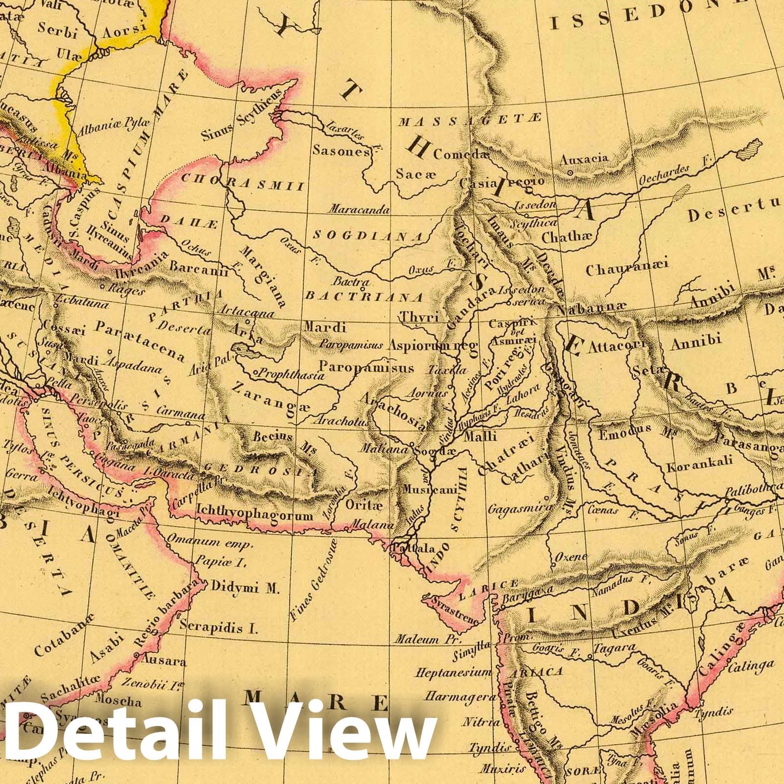 Asie Ancienne. No. 8 - Ancient Asia Historical Map Print, 1837