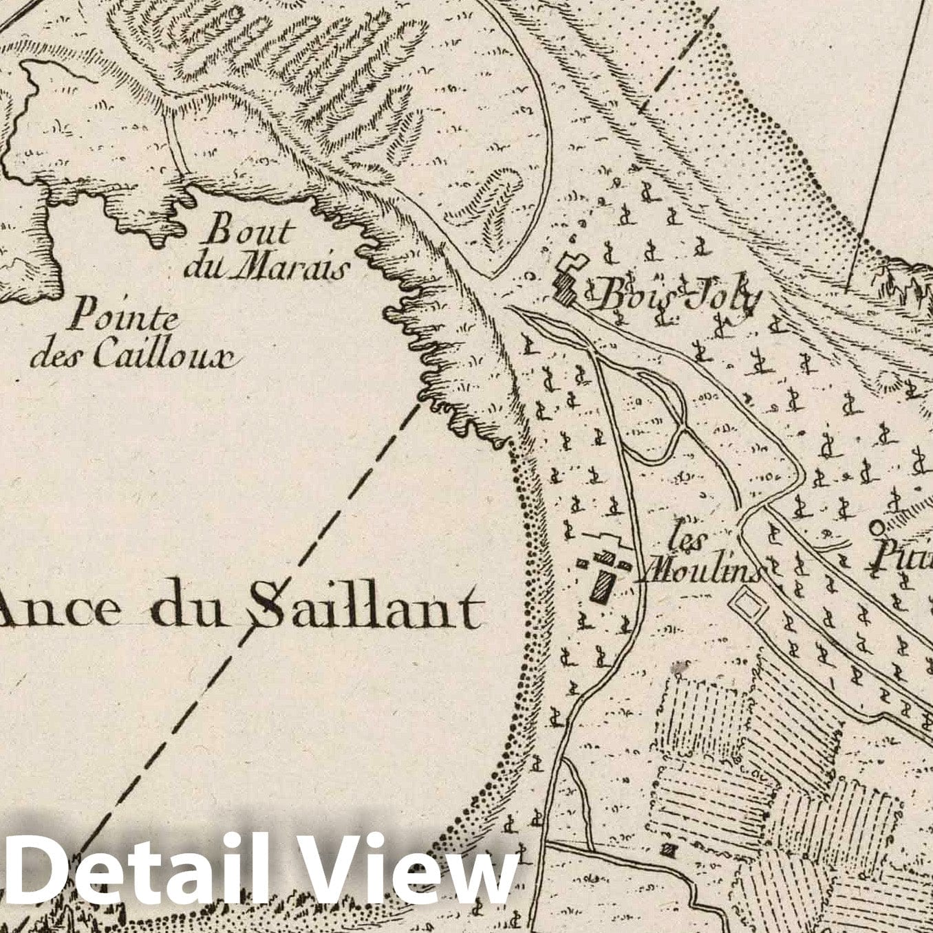 Ile d'Aix - Nautical Chart, 1764 - Historical Map Print