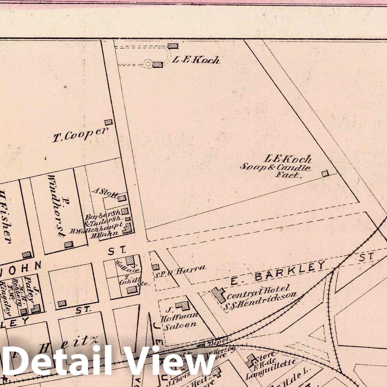 Hicksville, Syosset, The Cove, Oyster Bay, Long Island - Property Map, 1873