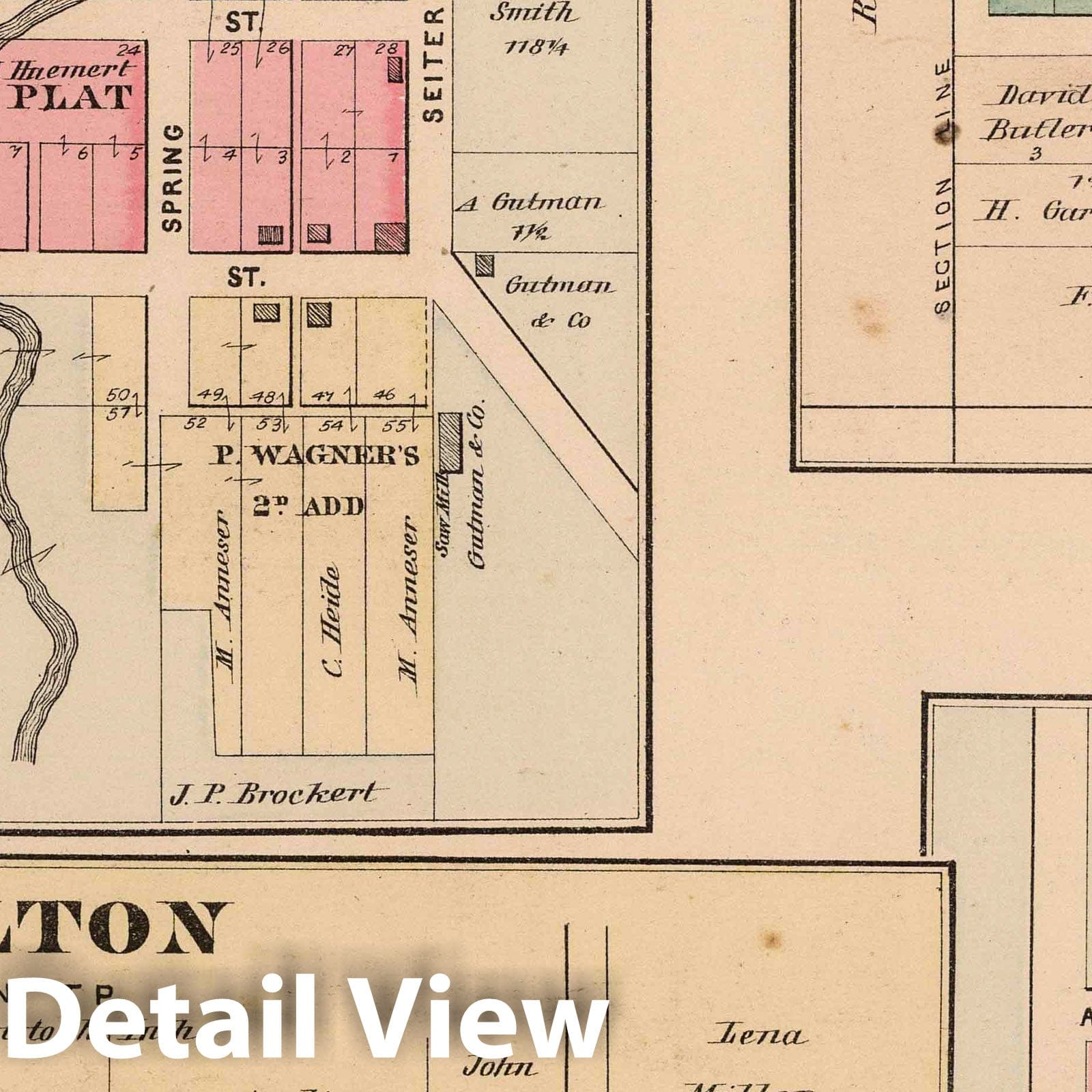 Freyburg, Moulton, Uniopolis, Glynwood, Auglaize County, Ohio - Property Map, 1880