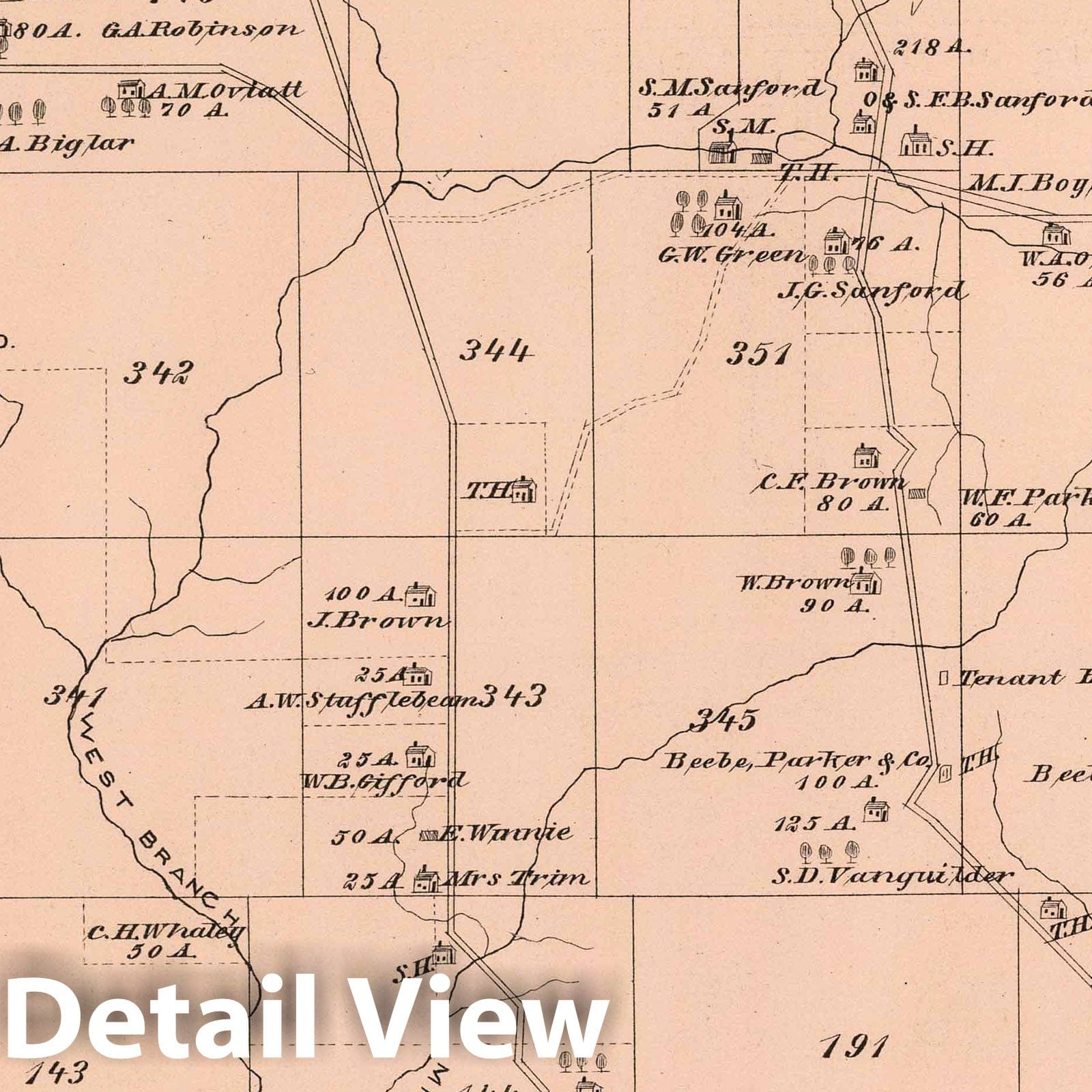 Eldred Township, Warren County, Pennsylvania - Property Map, 1878