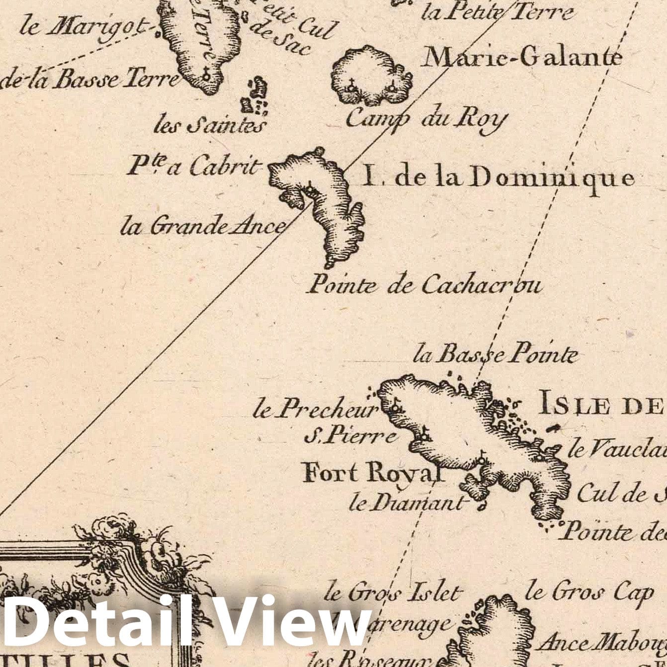 Windward Islands - Nautical Chart, 1764 - Historical Map Print