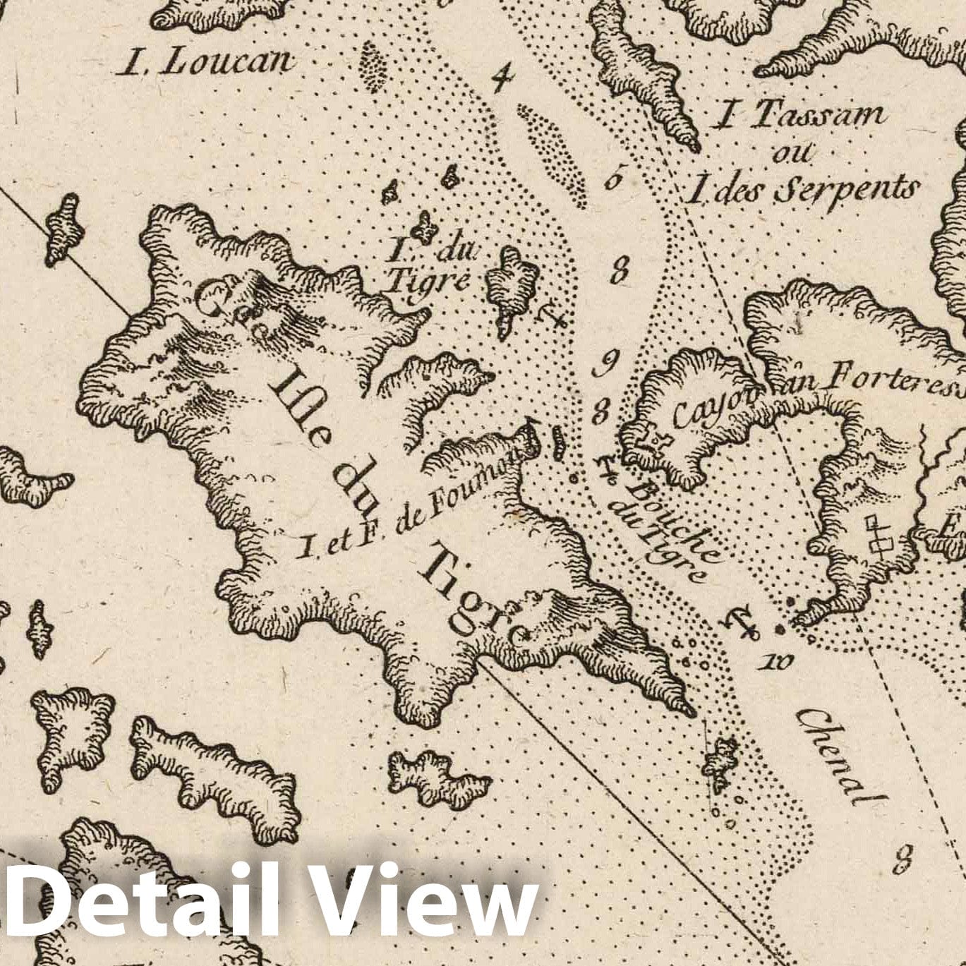 Canton River, China - Nautical Chart, 1764 - Historical Map Print