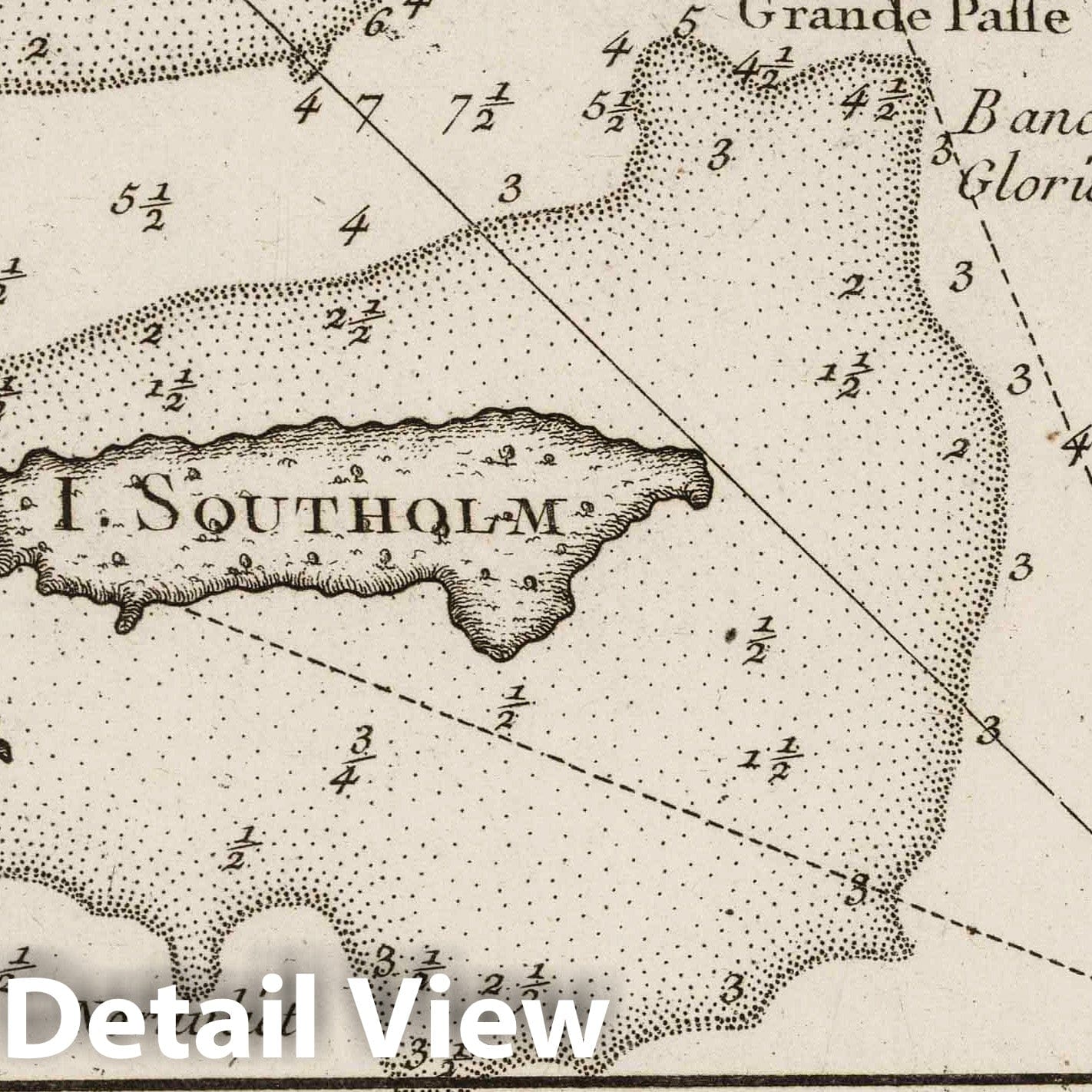 Amagak Island and Passages of Copenhagen - Nautical Chart, 1764