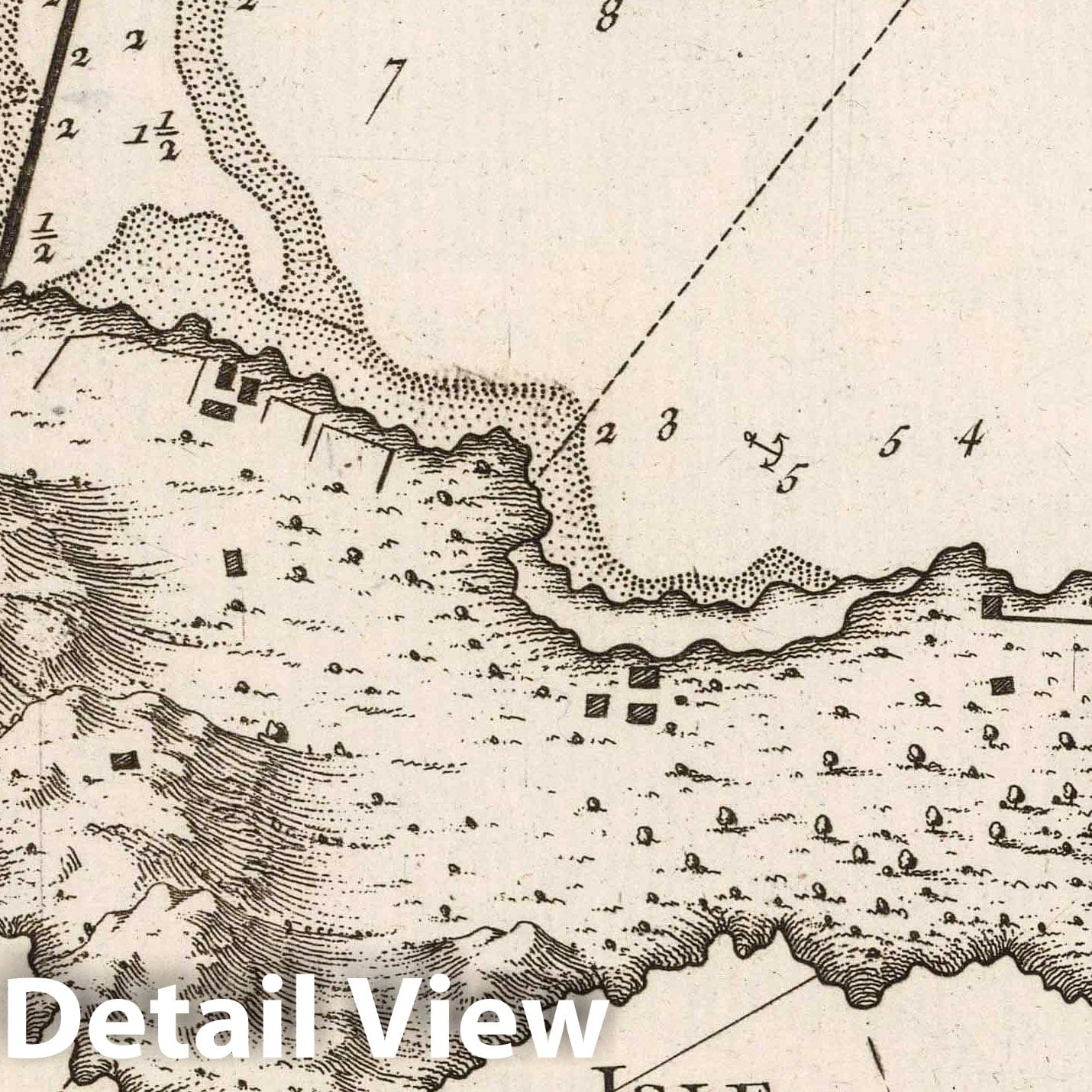Porto Venere, Italy - Nautical Chart, 1764 - Historical Map Print