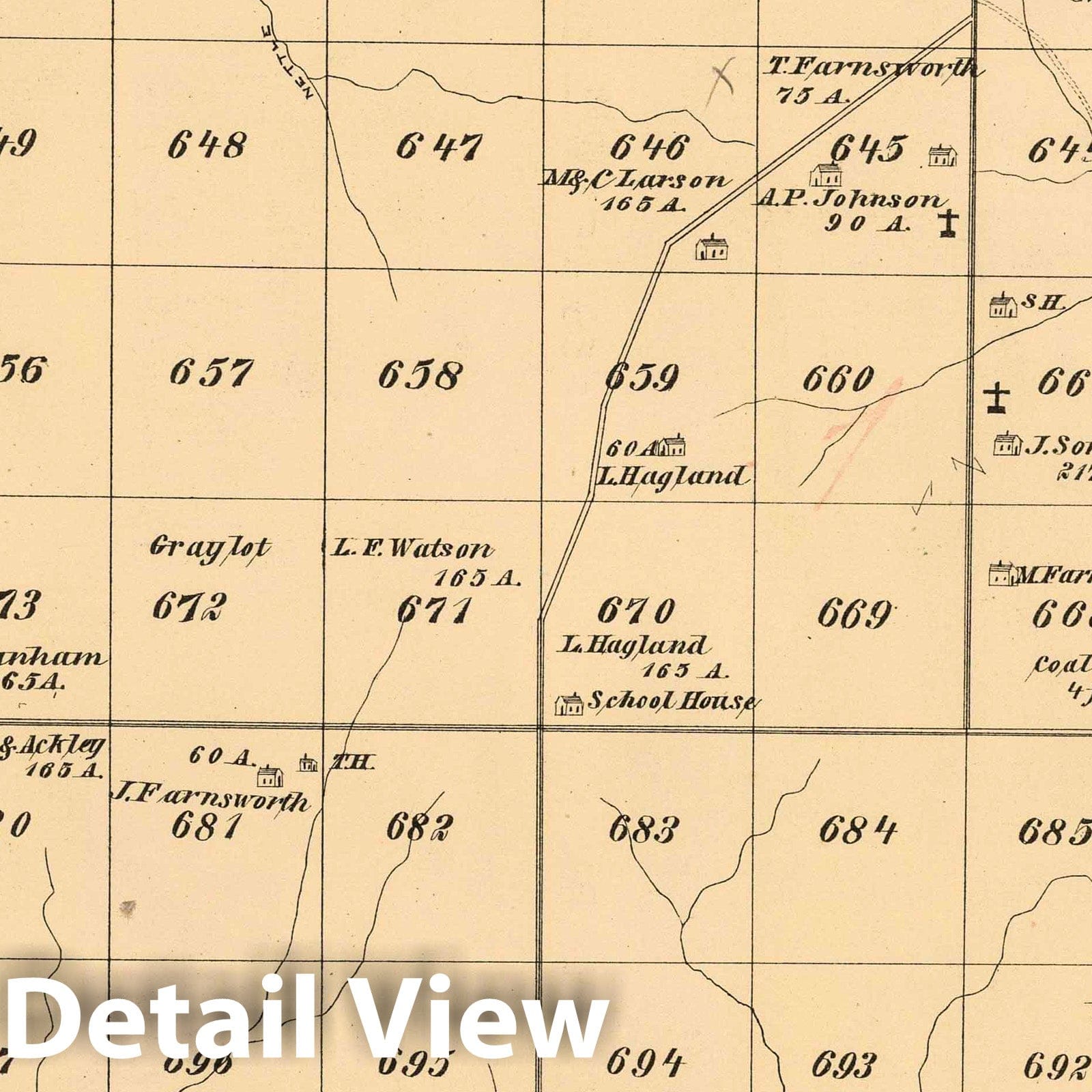 Cherry Grove, Warren County, Pennsylvania - Property Map, 1878