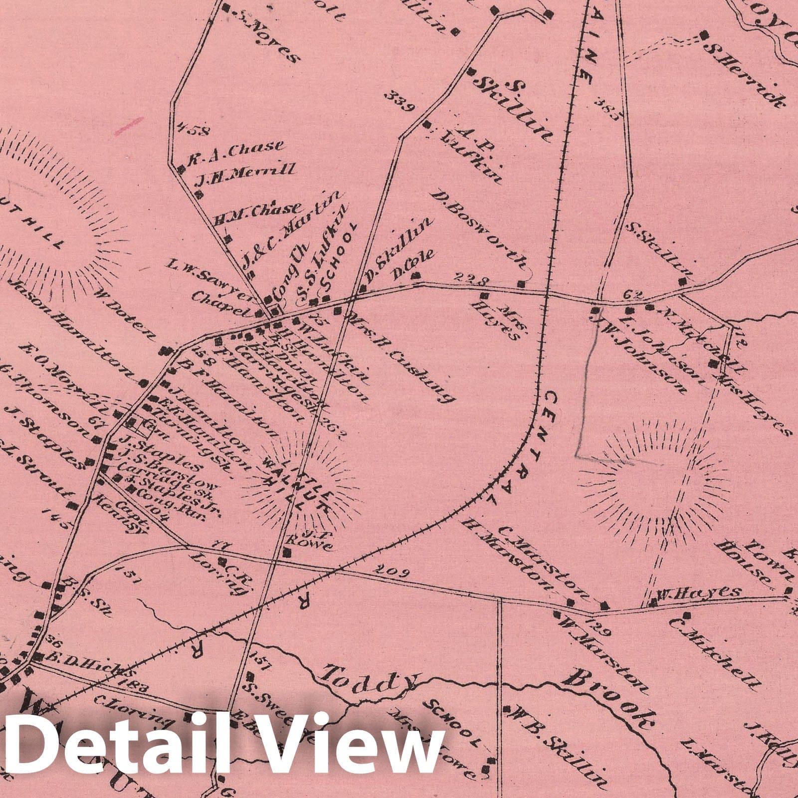 North Yarmouth, Cumberland County, Maine - Property Map, 1871
