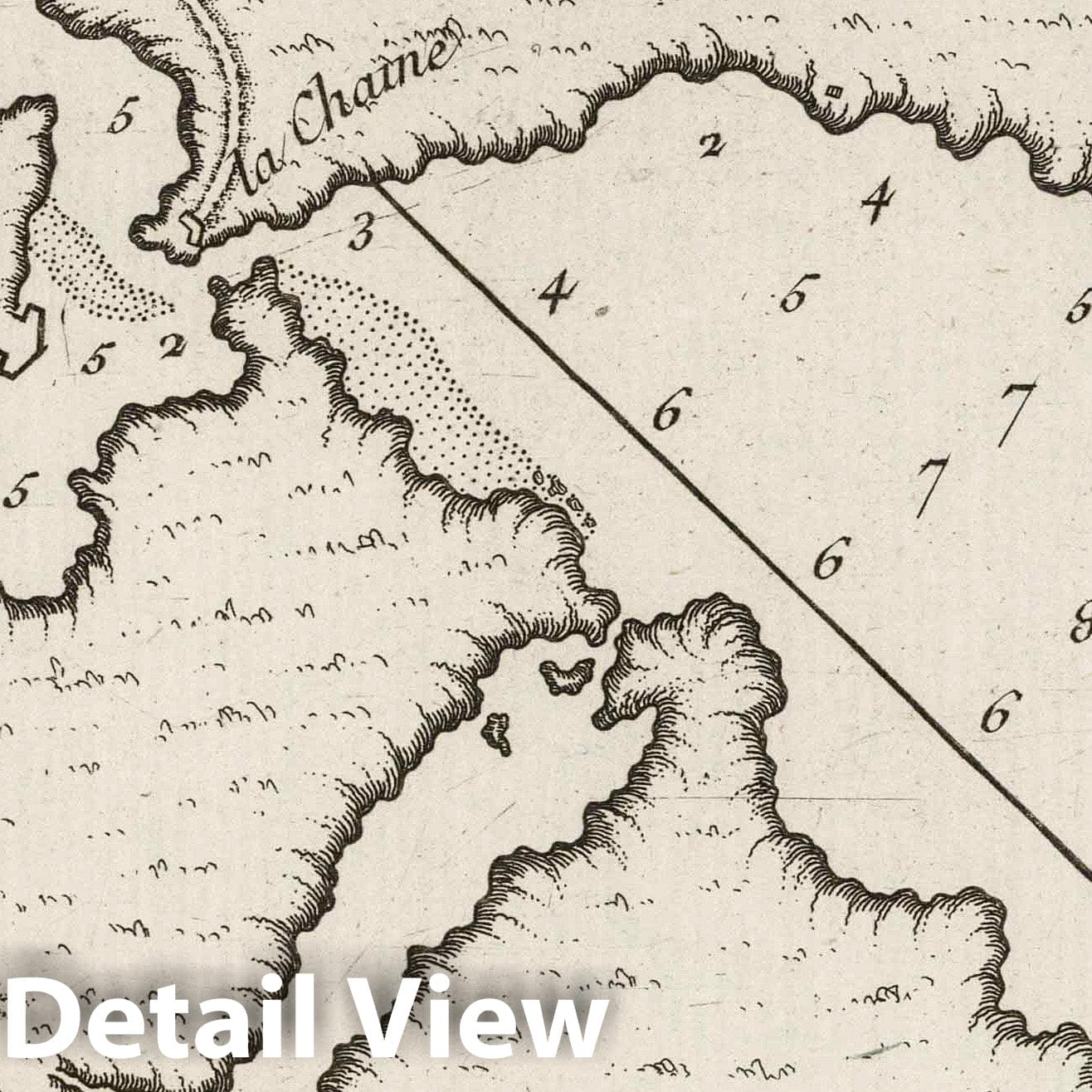 Brindisi, Italy - Nautical Chart, 1764 - Historical Map Print