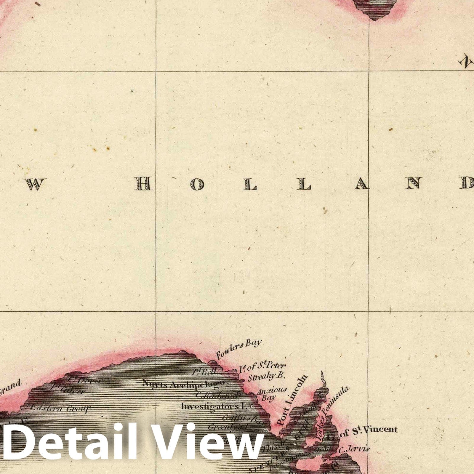 Historic Map : 1817 New Holland - Vintage Wall Art