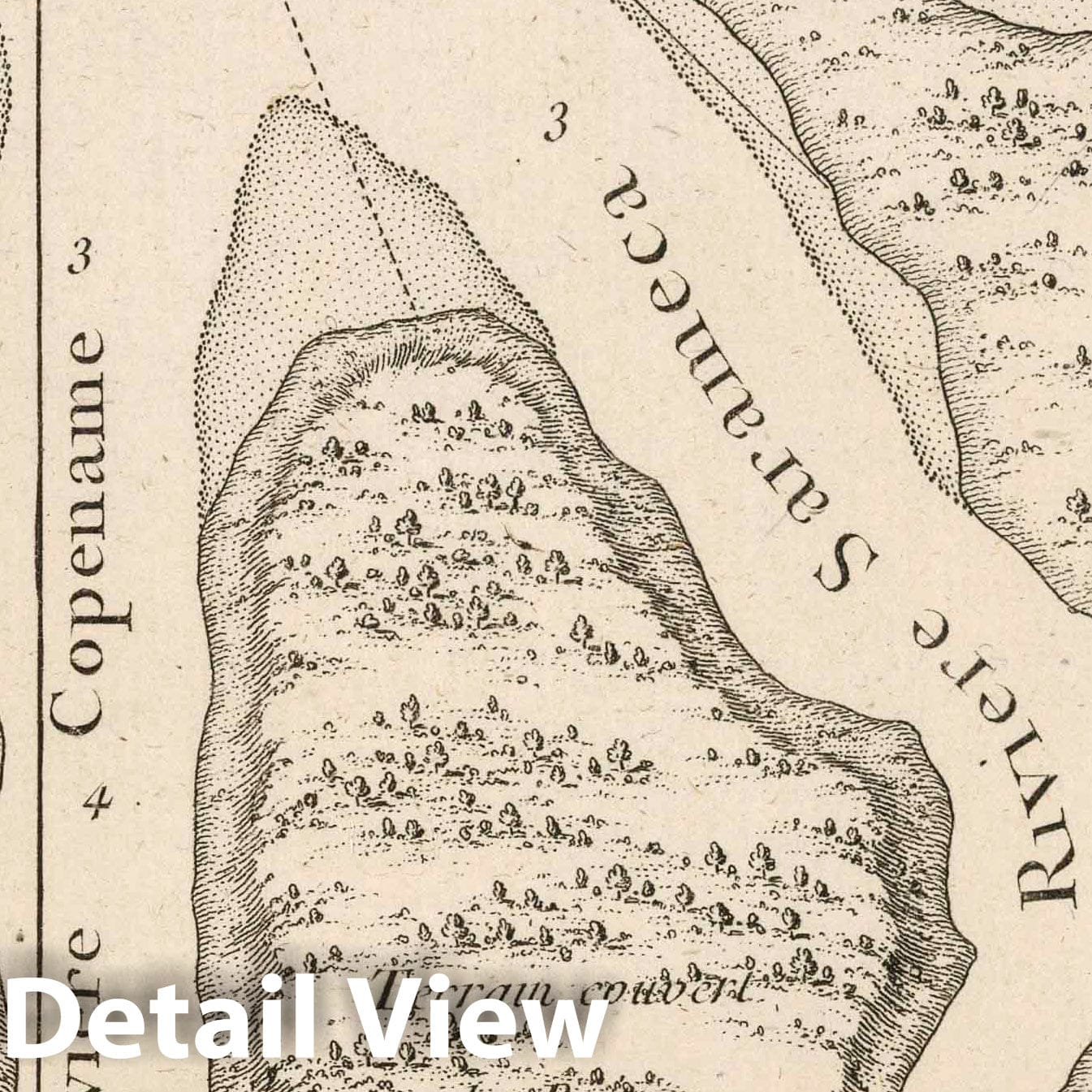 Copename and Sarameca Rivers, Guyana - Nautical Chart, 1764
