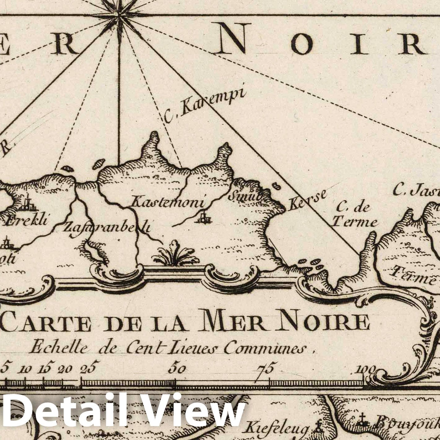 Black Sea Nautical Chart, 1764 - Historical Map Print
