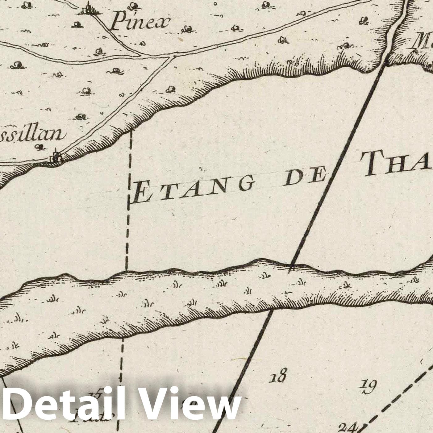 Languedoc Coast, France - Nautical Chart, 1764 - Historical Map Print