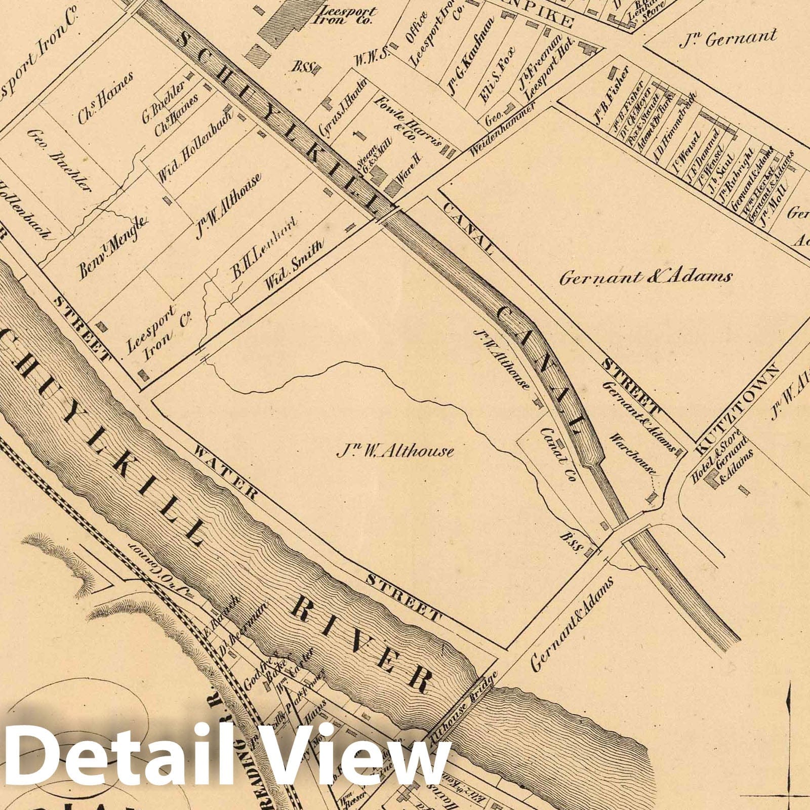 Leesport Township, Berks County, Pennsylvania - Property Map, 1861