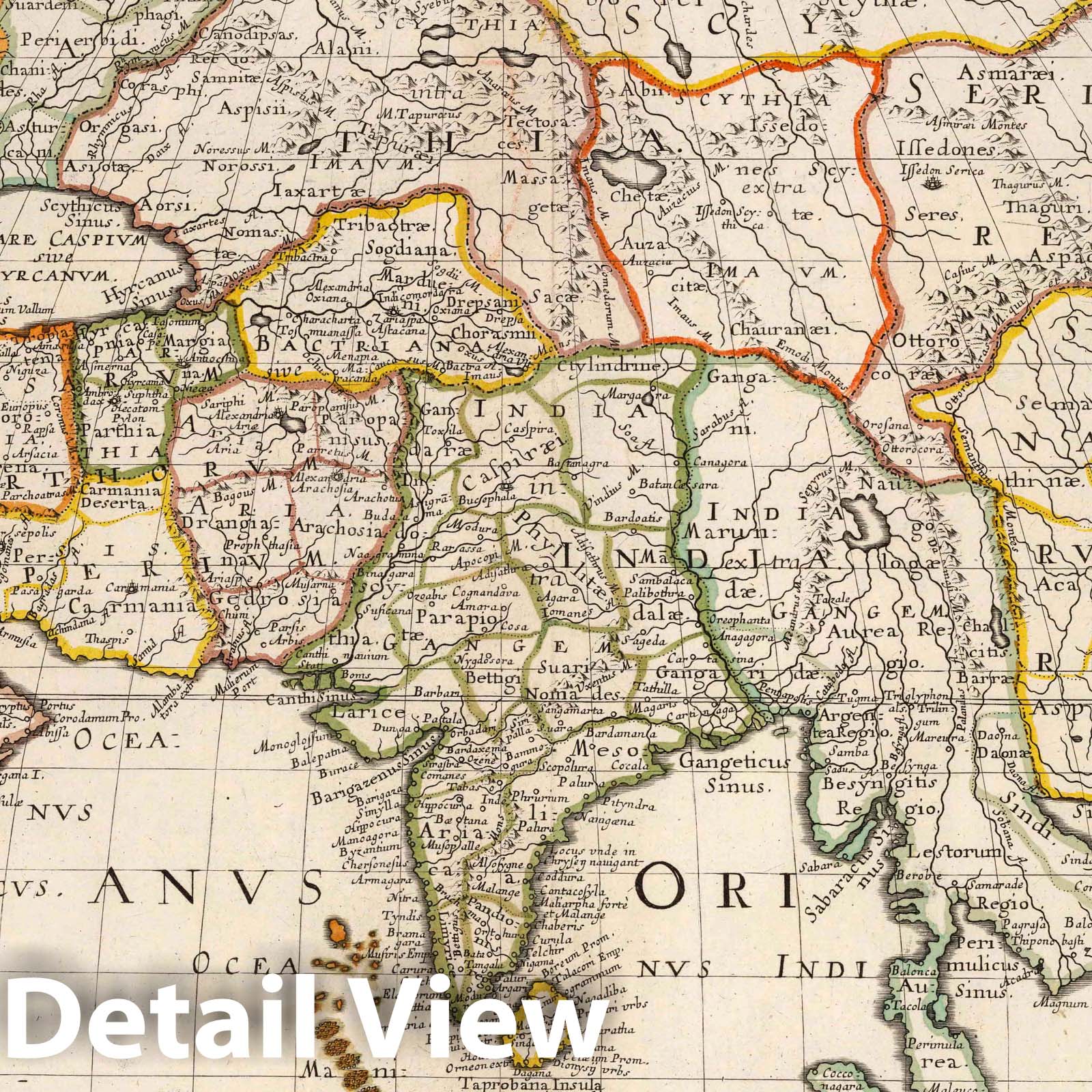 Asia Vetus, 1697 - Historical Map Print by Sanson