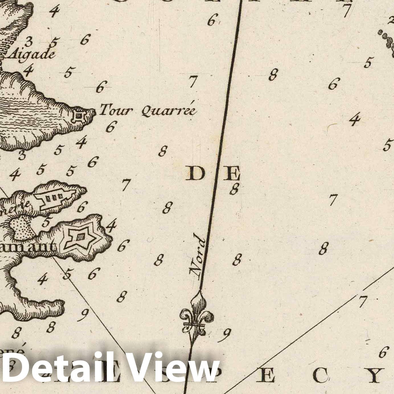 Gulf of Spezia - Nautical Chart, 1764 - Historical Map Print