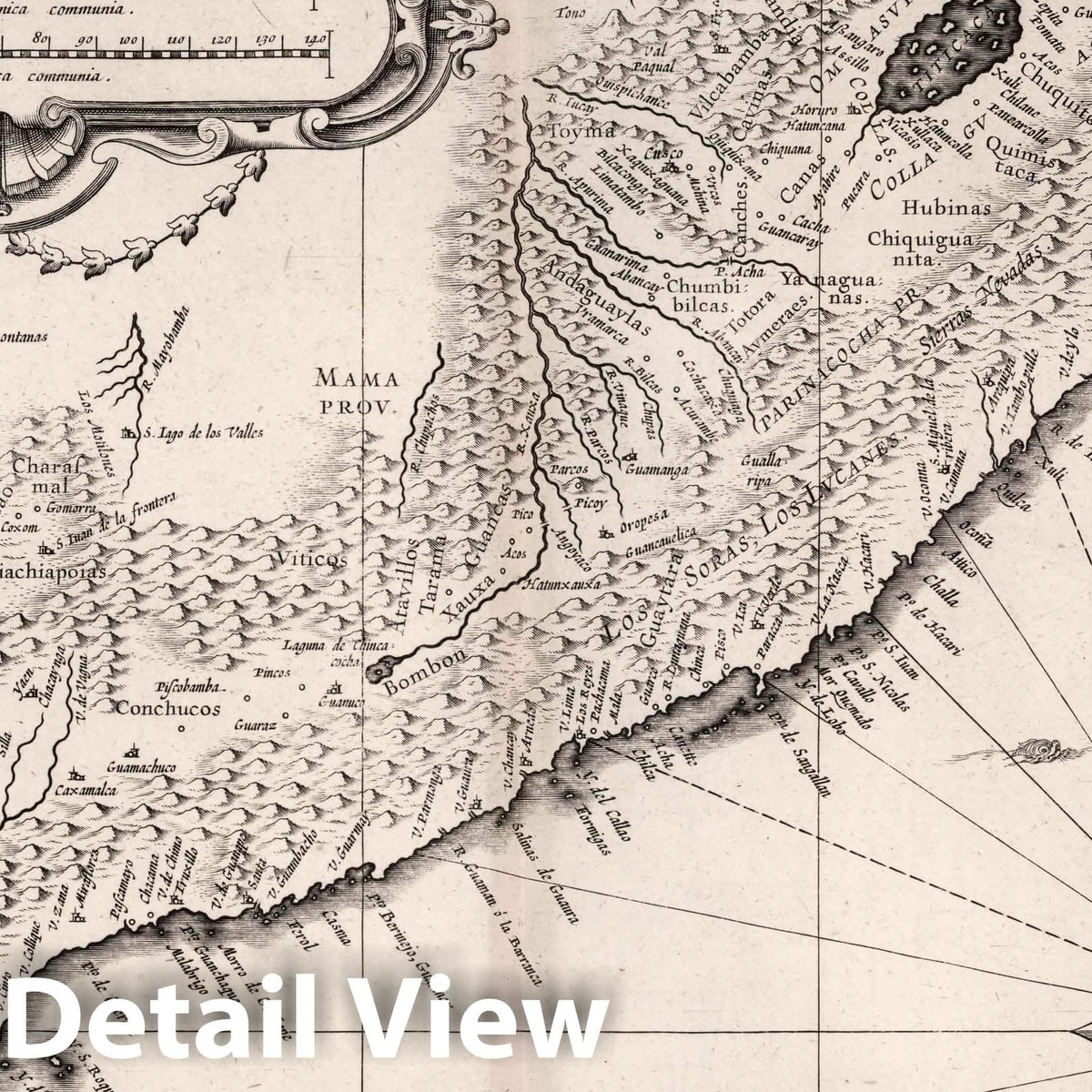 Peru, 1630 - Historical Map Print