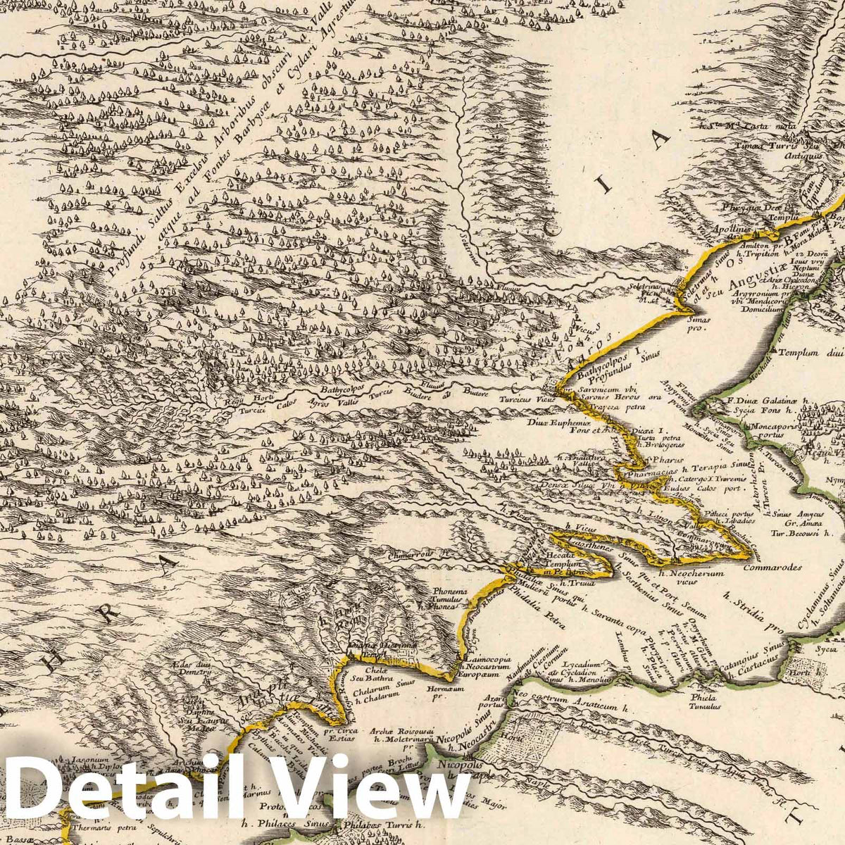 Straits of Bosphorus, 1697 - Historical Map Print