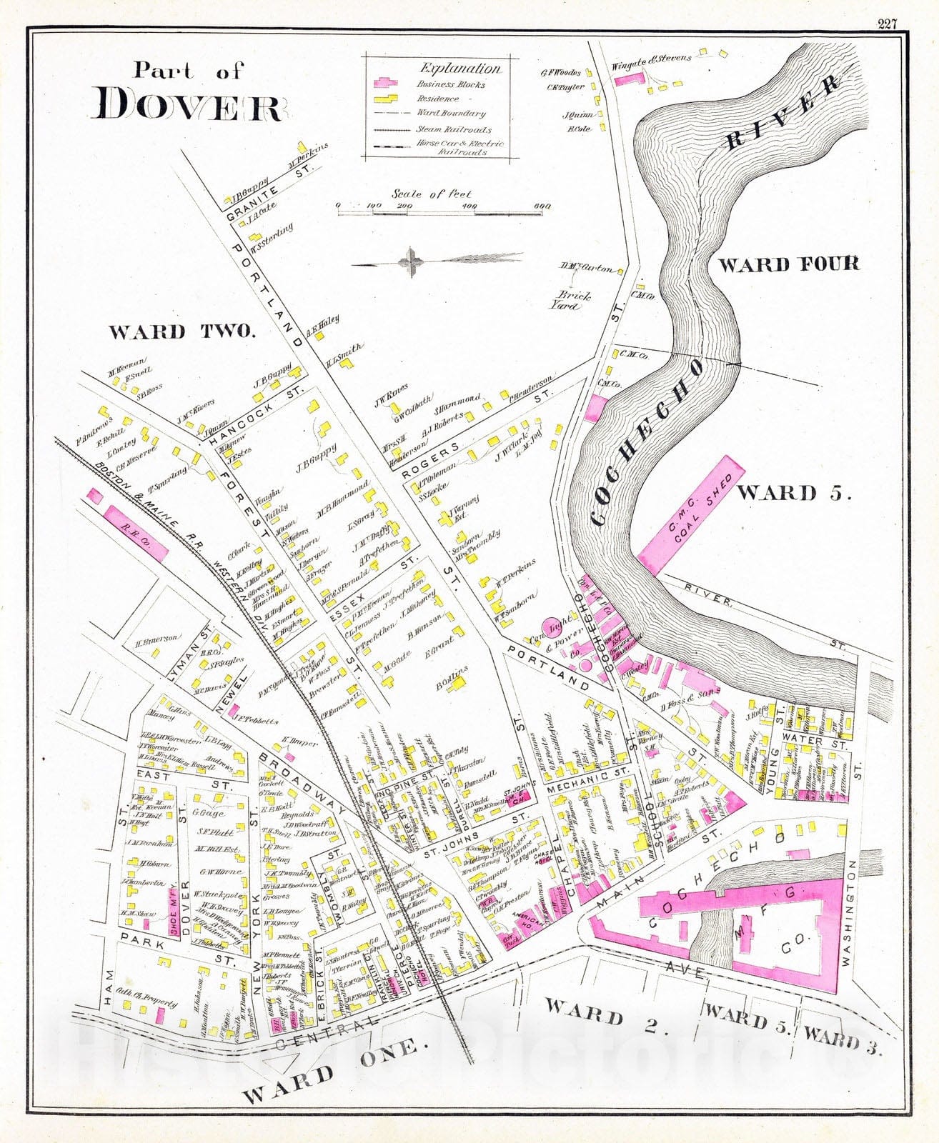 Historic Map : 1892 Port of Dover. v4 - Vintage Wall Art