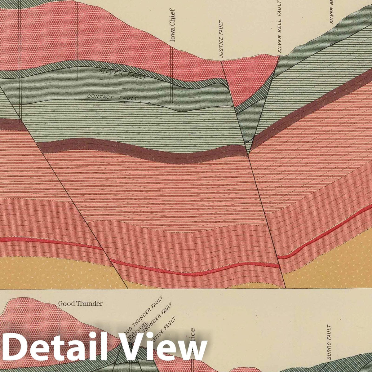 Aspen District, Colorado - Geological Map Plate No. XXIII, 1898