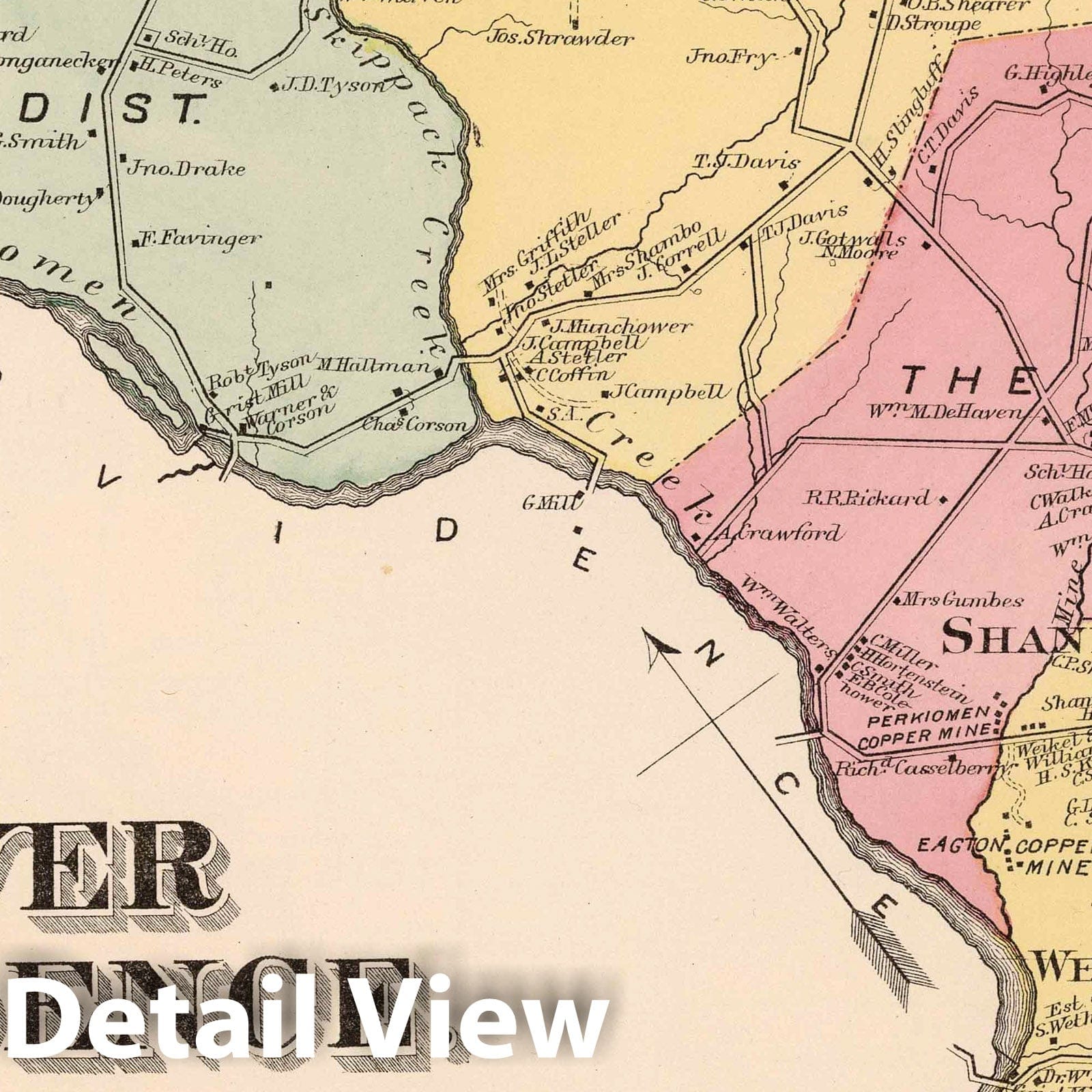 Lower Providence Township, Montgomery County, Pennsylvania - Property Map, 1871